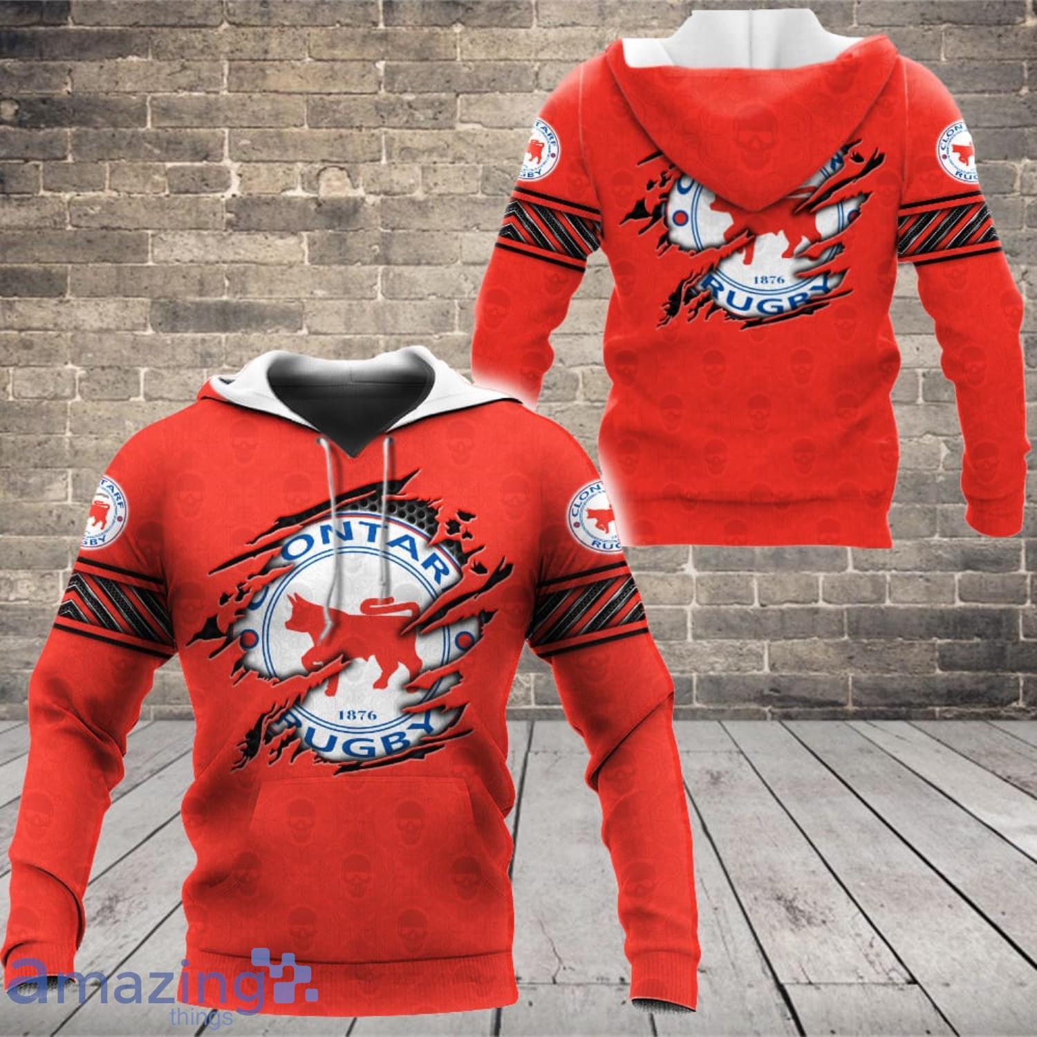 Clontarf Rugby 3D All Over Printed Custom Name T-Shirt Sweatshirt Hoodie Bomber Product Photo 1