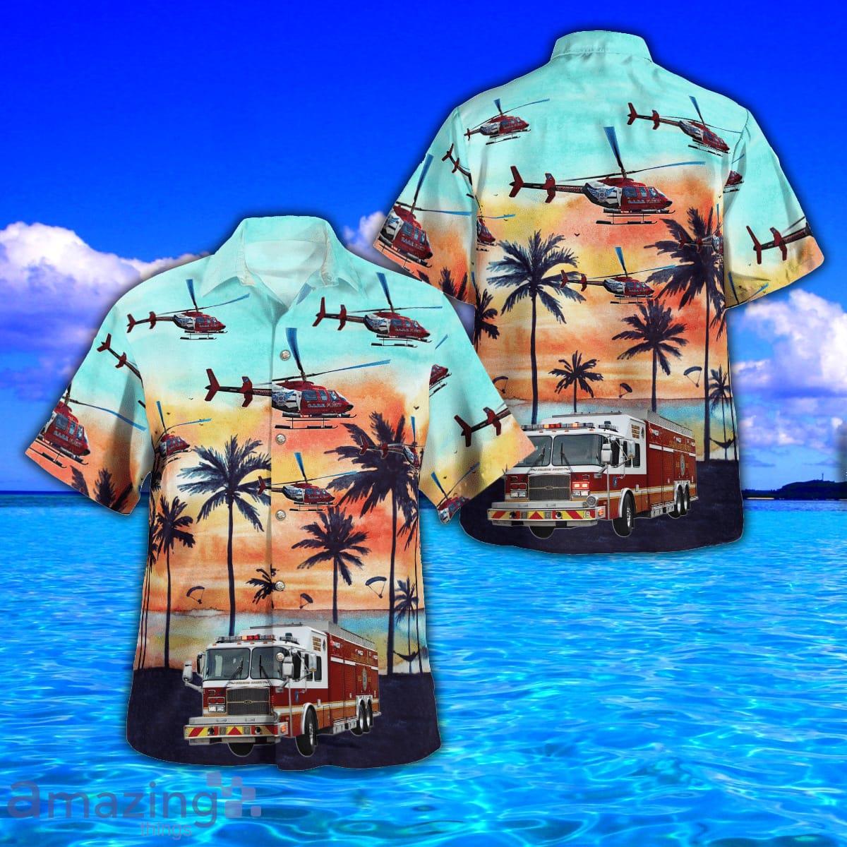 Colleton County Fire Rescue AOP Aloha Hawaiian Shirt And Beach Short Product Photo 1