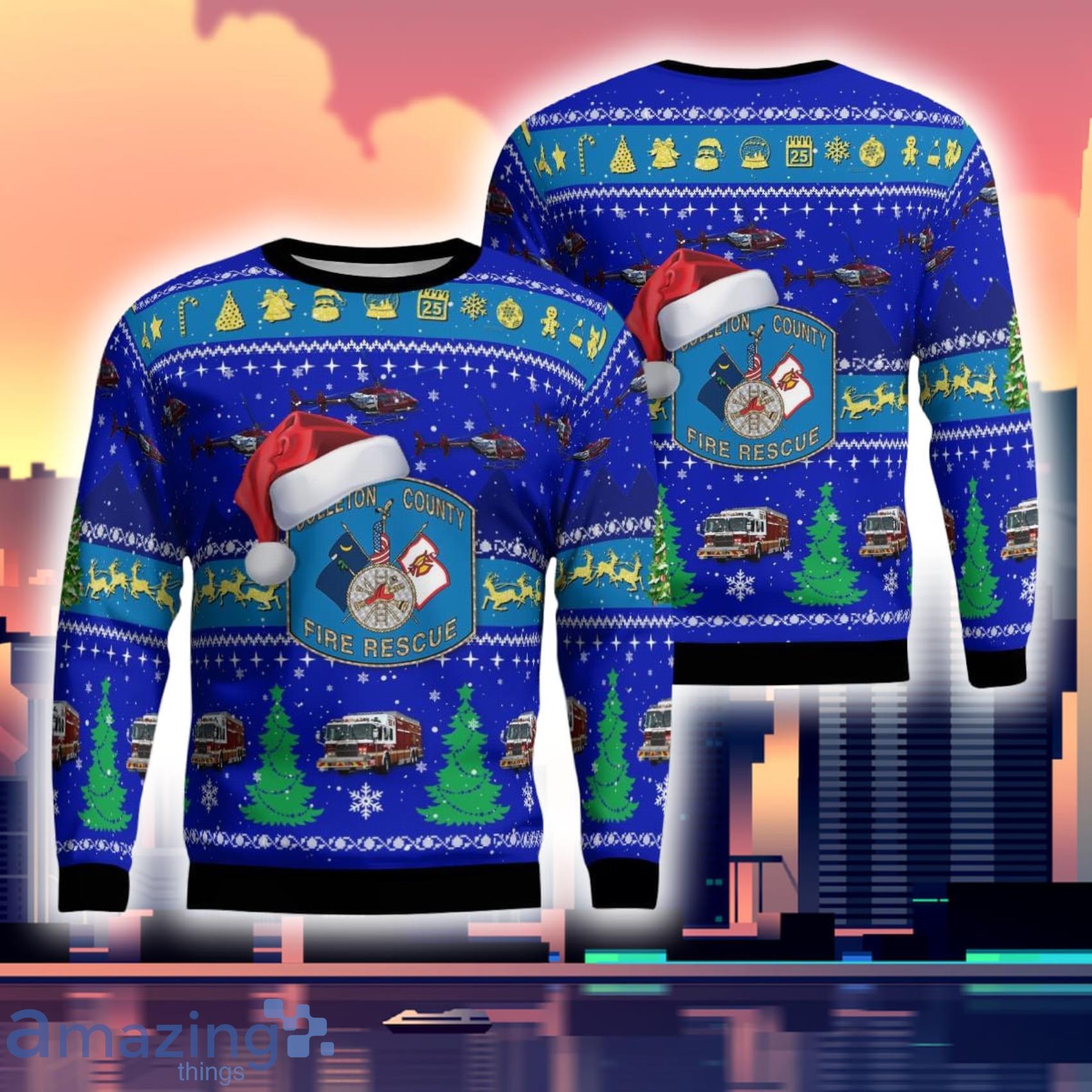 Colleton County Fire Rescue Christmas  Ugly Sweater Gift For Xmas Product Photo 1