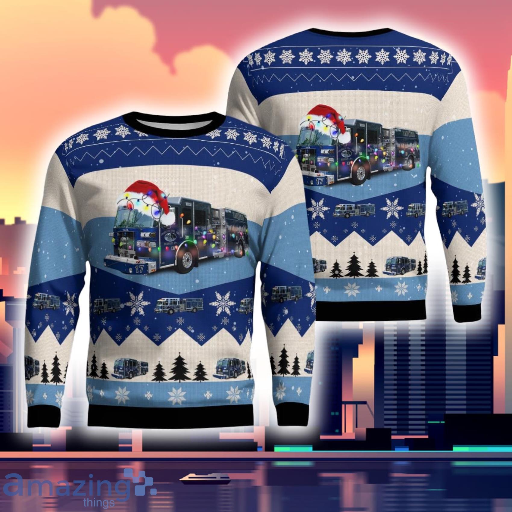 Columbian Fire Engine Co. # 1 3D Ugly Sweater Product Photo 1