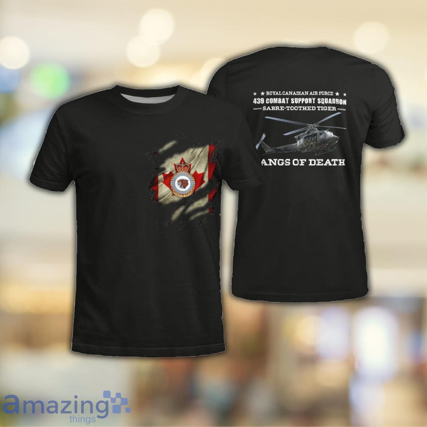 Combat Support Squadron Bell CH-146 Griffon All Over Print 3D T-Shirt Product Photo 1