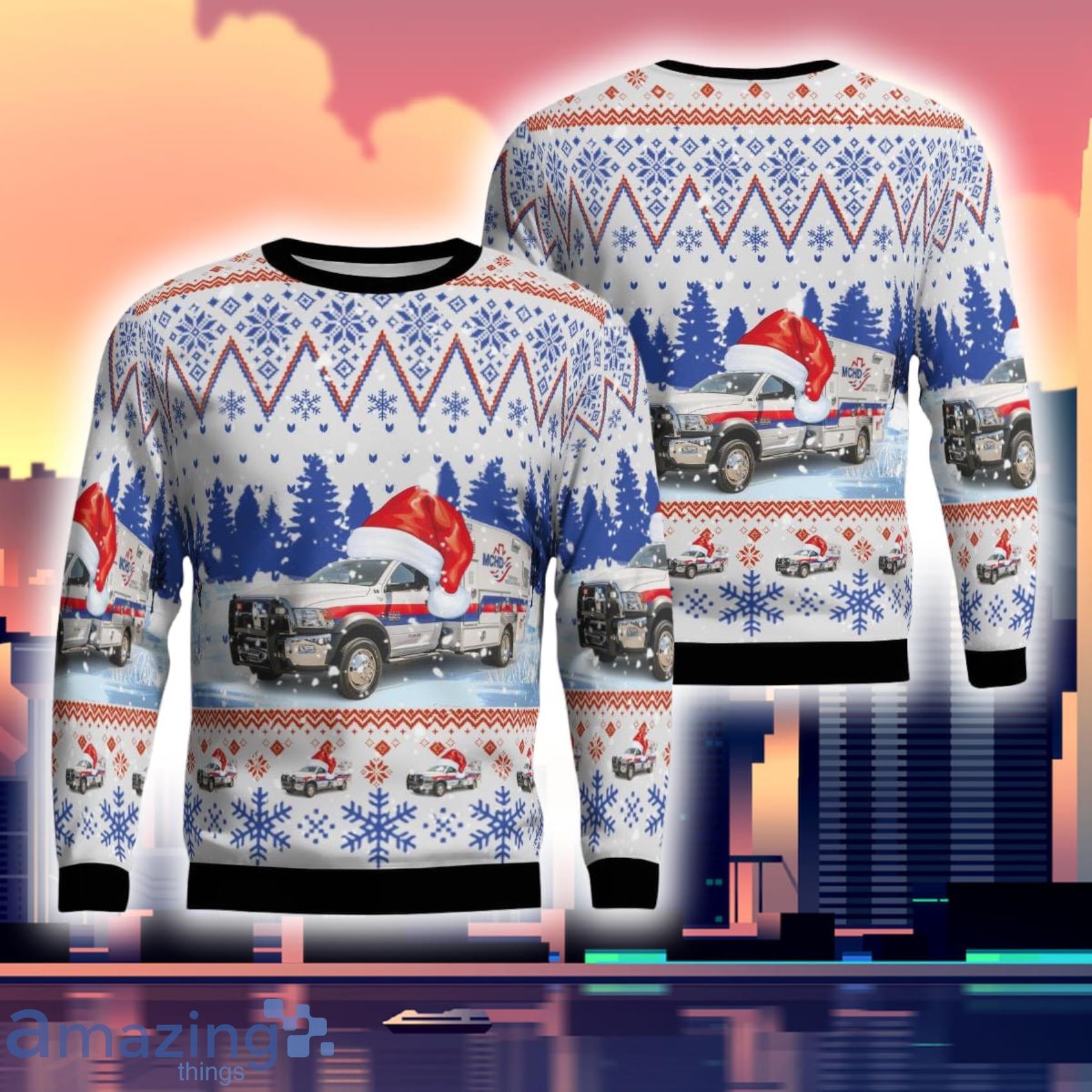 Conroe Texas Montgomery County Hospital District  Ugly Sweater Gift For Xmas Product Photo 1