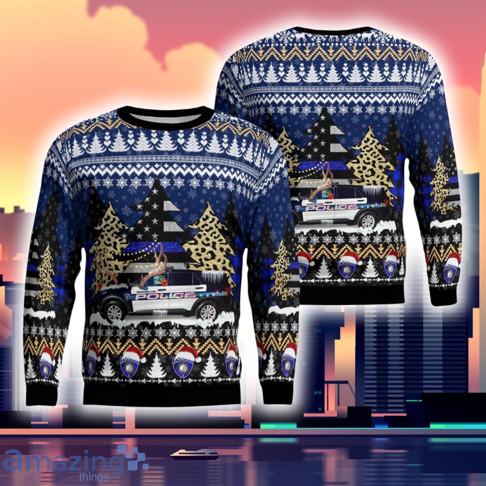 Cornelius Police Department Christmas  Ugly Sweater Gift For Xmas Product Photo 1