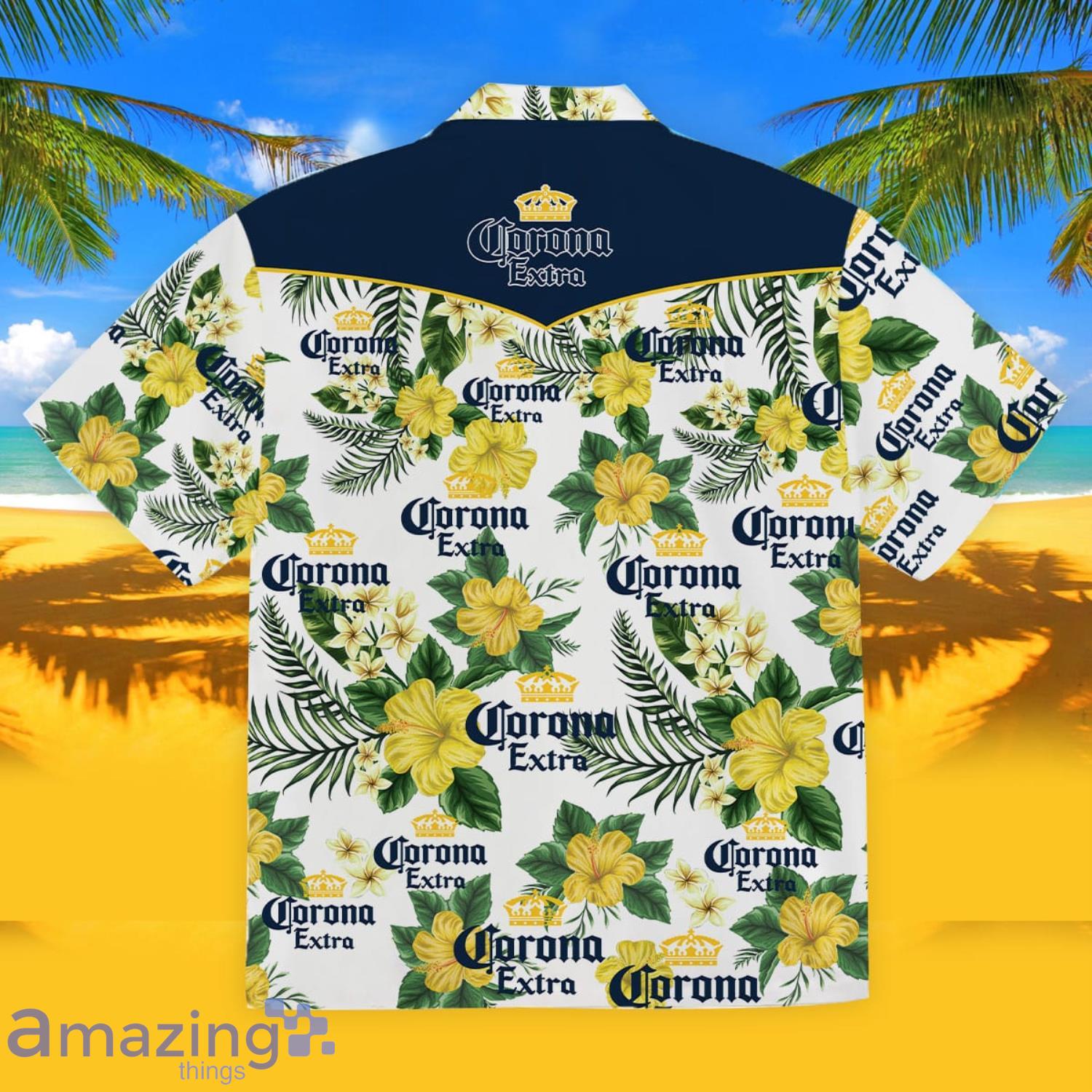 Corona Extra Unisex Summer Gift Men And Women Hawaiian Shirt image Corona Extra Unisex Summer Gift Men And Women Hawaiian Shirt Product Photo 2