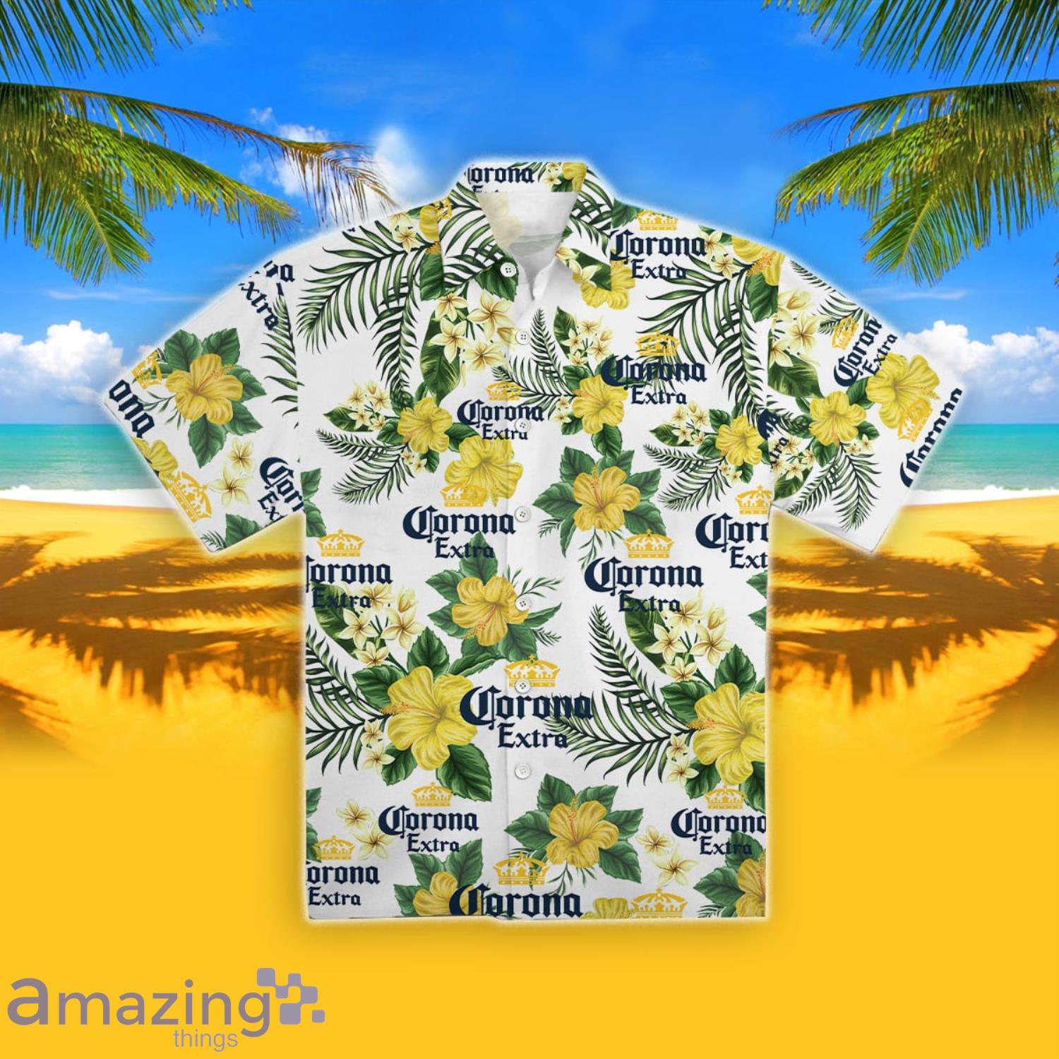 Corona Extra Unisex Summer Gift Men And Women Hawaiian Shirt Product Photo 1 Corona Extra Unisex Summer Gift Men And Women Hawaiian Shirt Product Photo 1