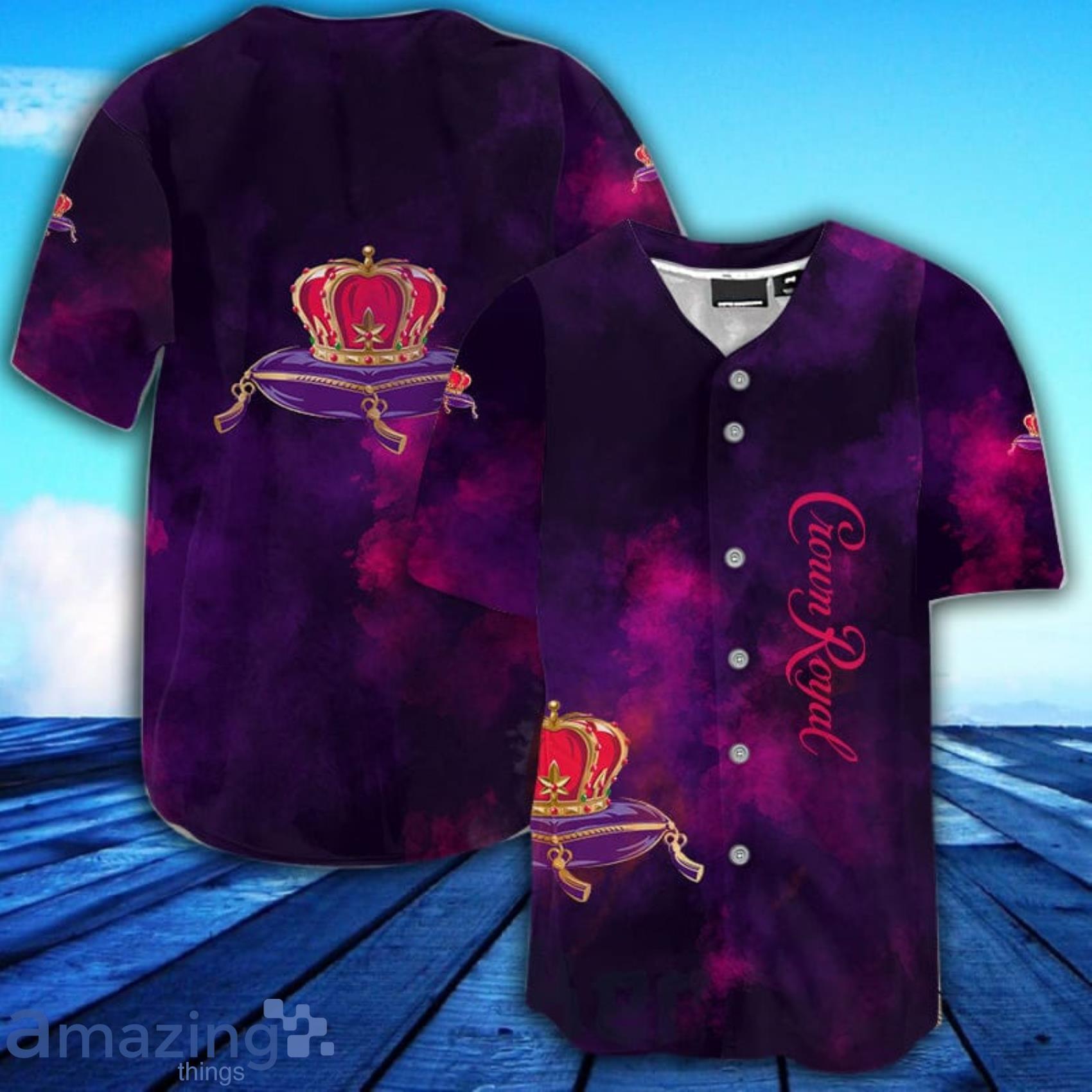 Purple Crown Royal Baseball Jersey Shirt Crown Royal Baseball 