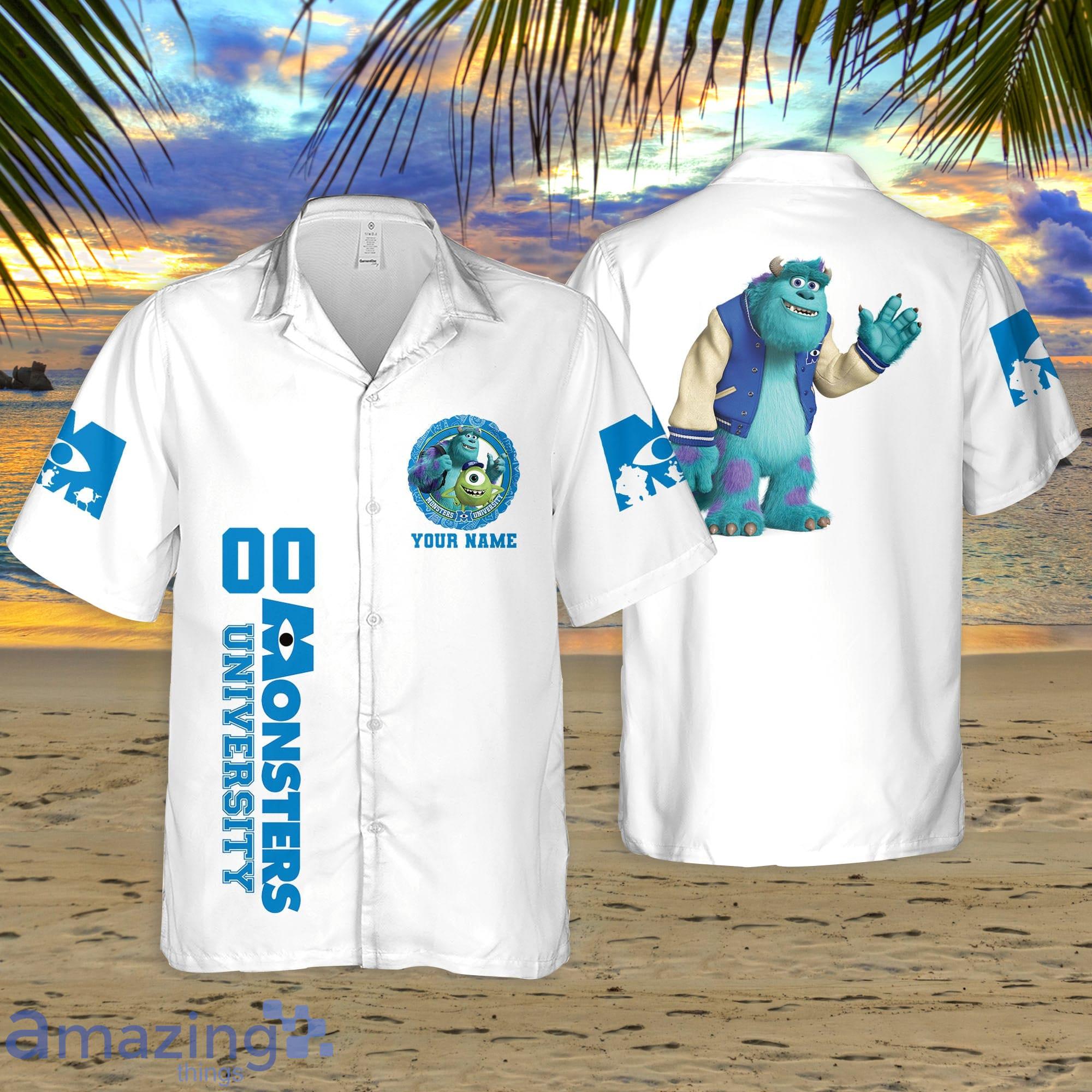 Custom Name And Number Monsters Inc University Sully 3D Hawaiian Shirt Summer Gifts For Disney Fans Product Photo 1 Custom Name And Number Monsters Inc University Sully 3D Hawaiian Shirt Summer Gifts For Disney Fans Product Photo 1