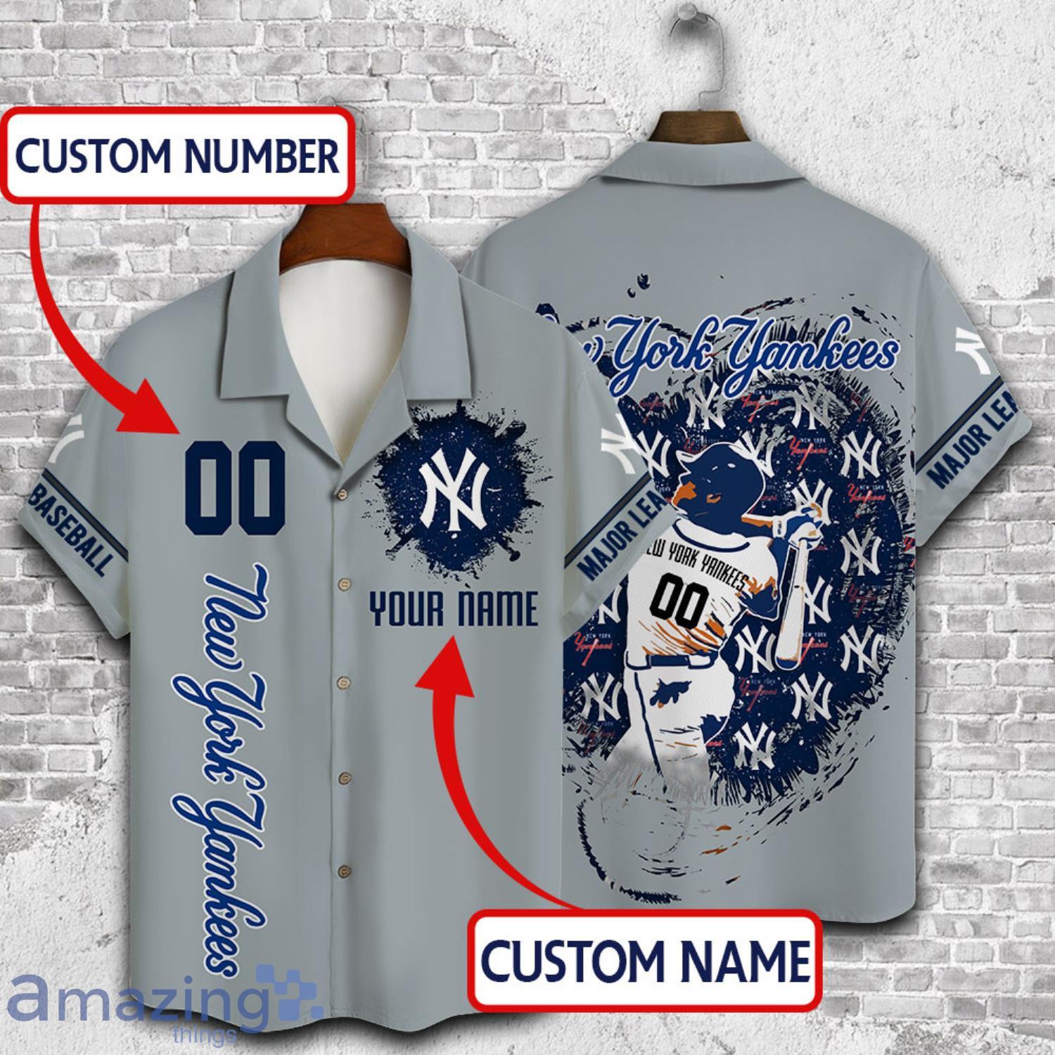 Custom Name And Number New York Yankees Baseball Cool Short Sleeve