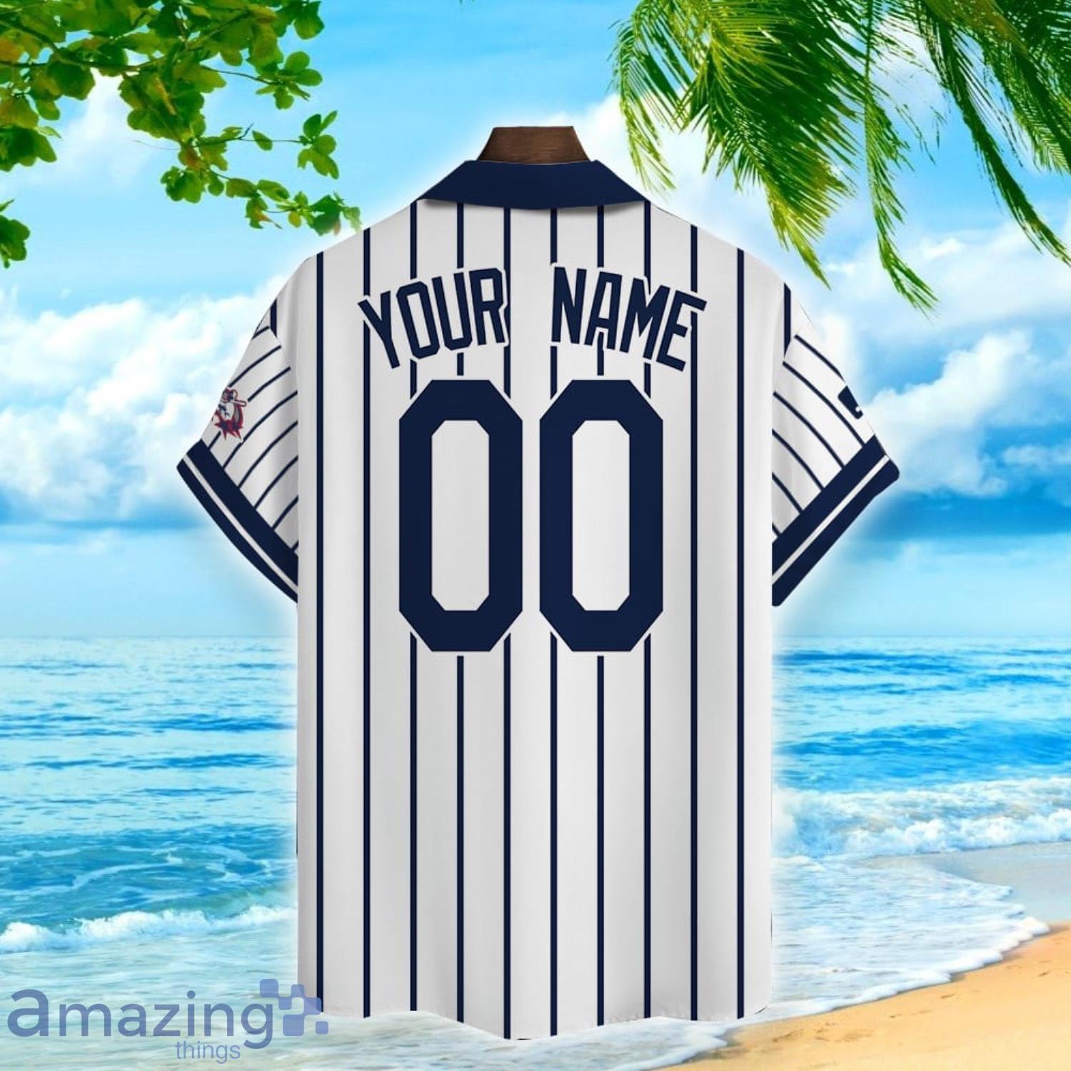 New York Yankees Major League Baseball Striped Style With Logo Hawaiian  Shirt For Men And Women