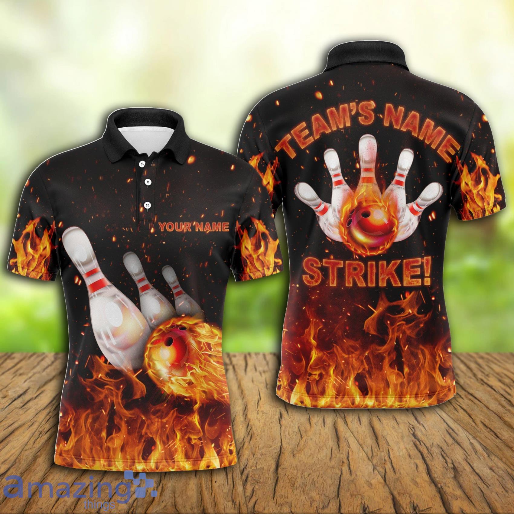 Custom Name And Team Name Flame All Over Print Polo Shirt For Men And Women Product Photo 1 Custom Name And Team Name Flame All Over Print Polo Shirt For Men And Women Product Photo 1