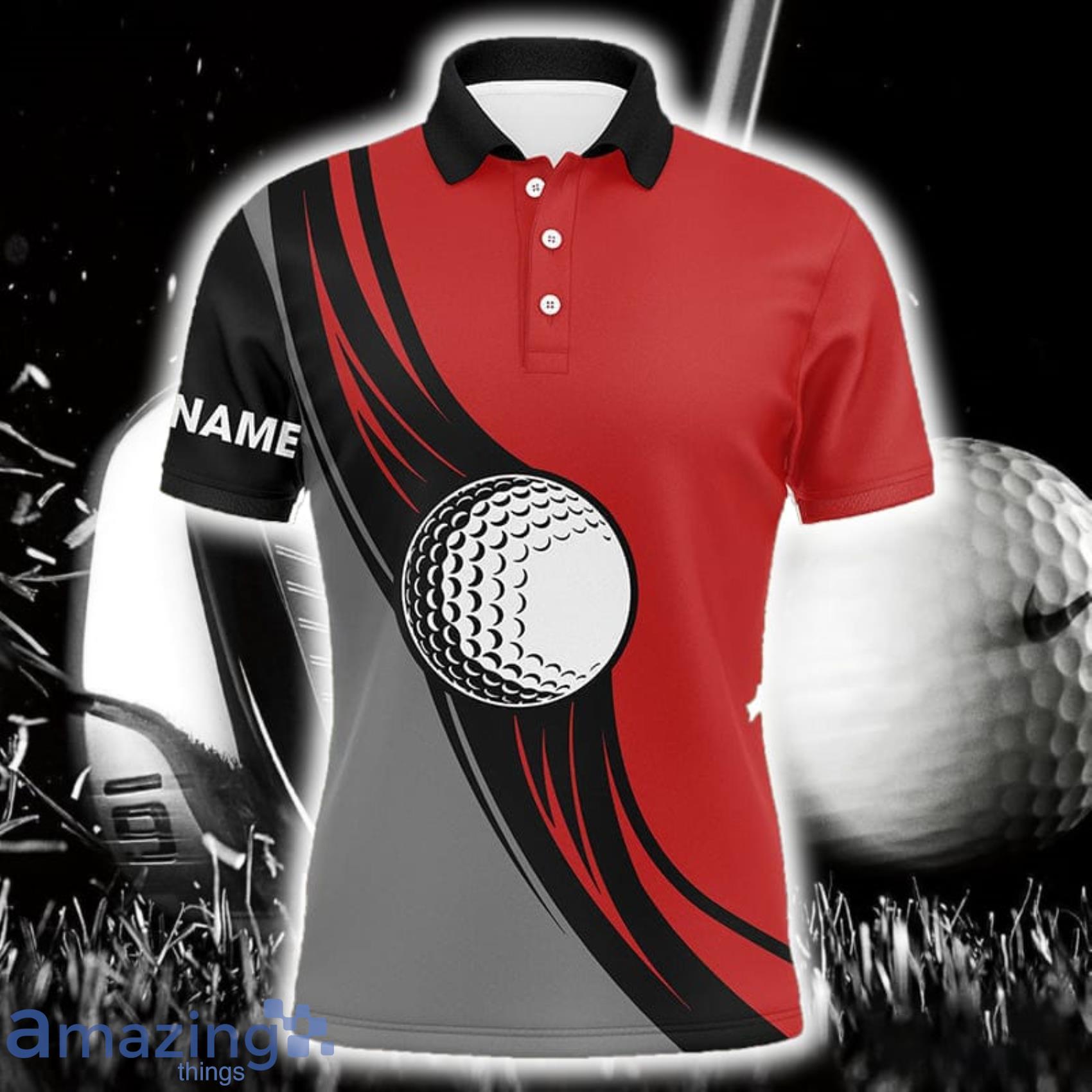 Custom Name Best Mens Golf Wears Red Polo Shirt For Men And Women Gift For Golfer Product Photo 1
