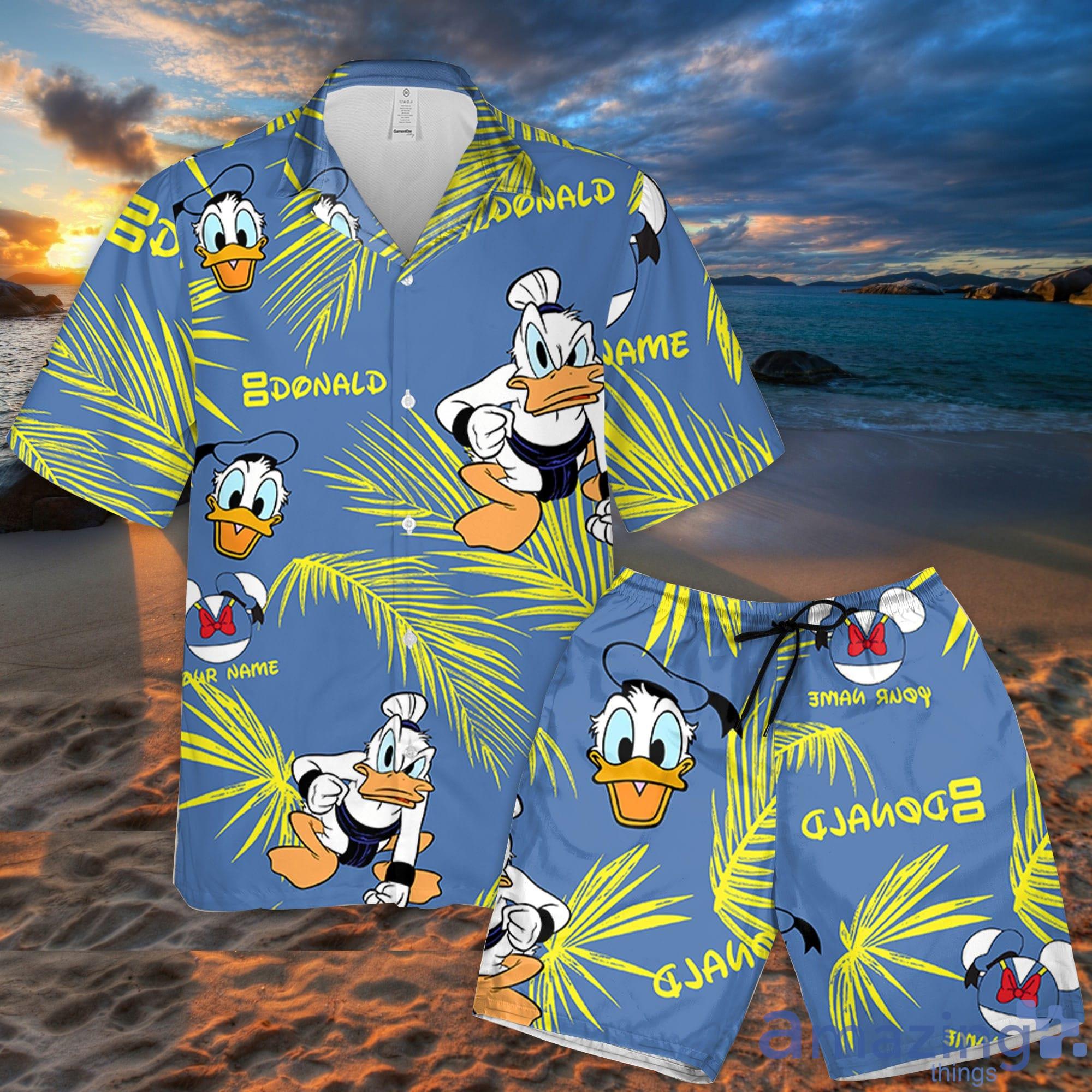 Custom Name Donald Sumo Palm Leaves Pattern 3D All Over Print