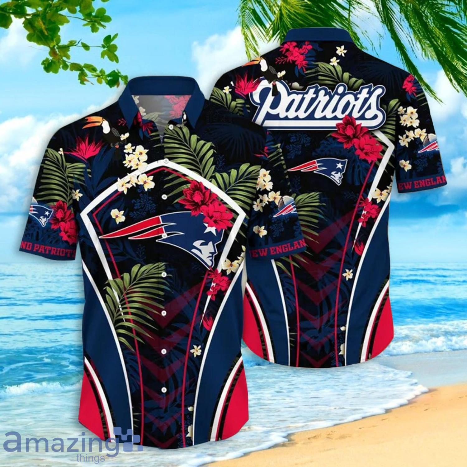 New England Patriots NFL Custom Name Hawaiian Shirt Summer Shirt