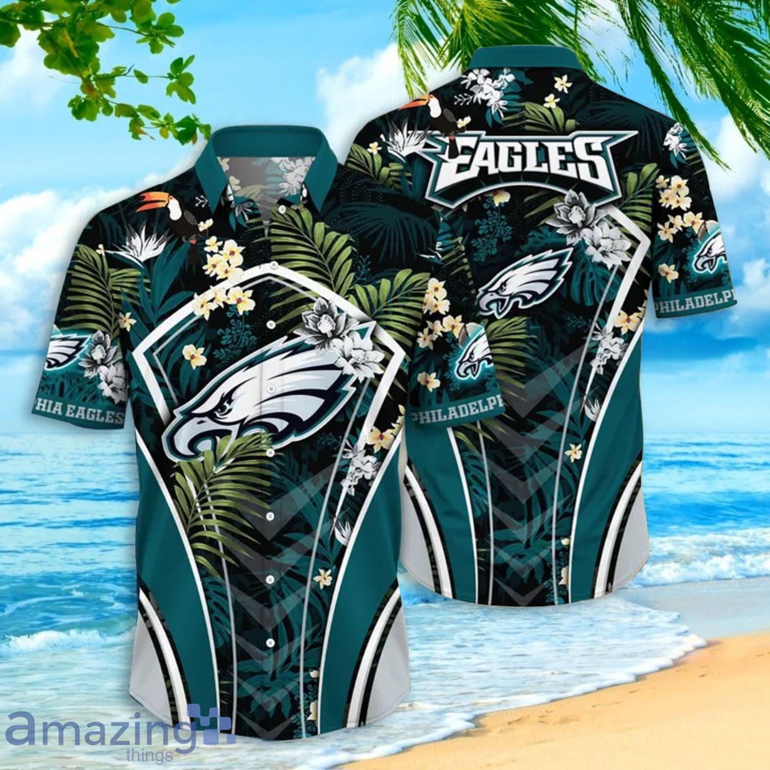 Nfl Philadelphia Eagles Hawaiian Shirt Beach Gift For Dad