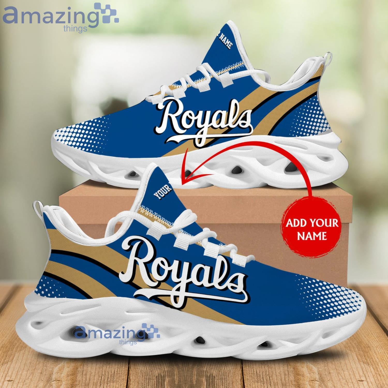 Kansas City Royals Mix Jerseys MLB Max Soul Shoes Custom Name For Men And  Women Running Sneakers - Freedomdesign