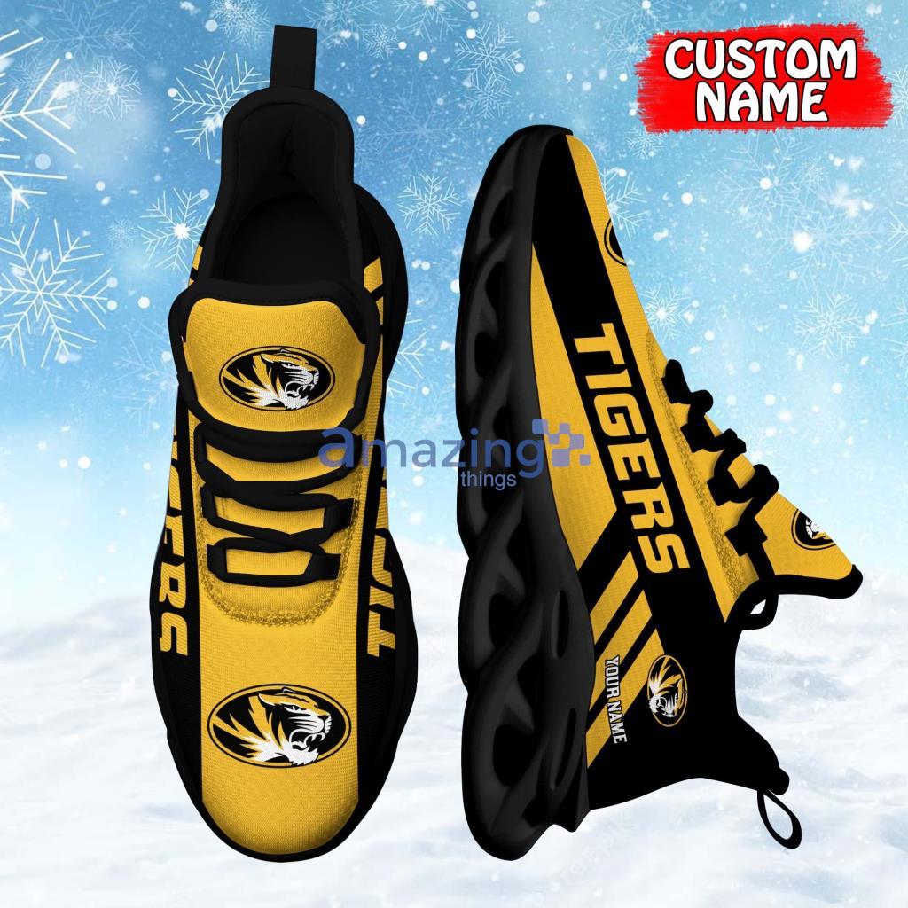 Custom Name NCAA Teams Missouri Tigers Personalized Max Soul Shoes For Men And Women Product Photo 1