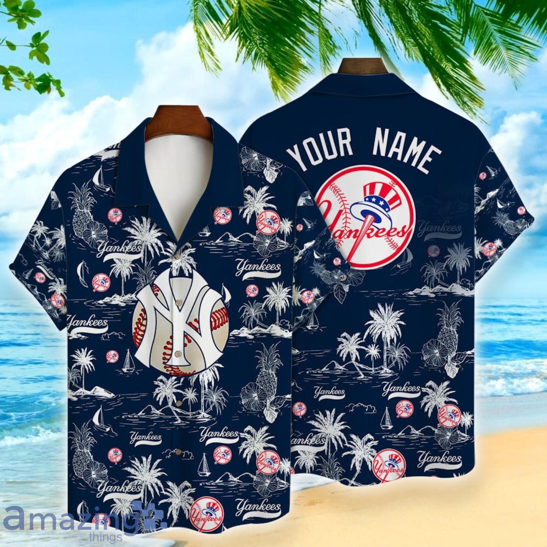 Personalized New York Yankees Baseball Team Full Printing Hawaiian Shirt,  Yankees Hawaiian Shirt