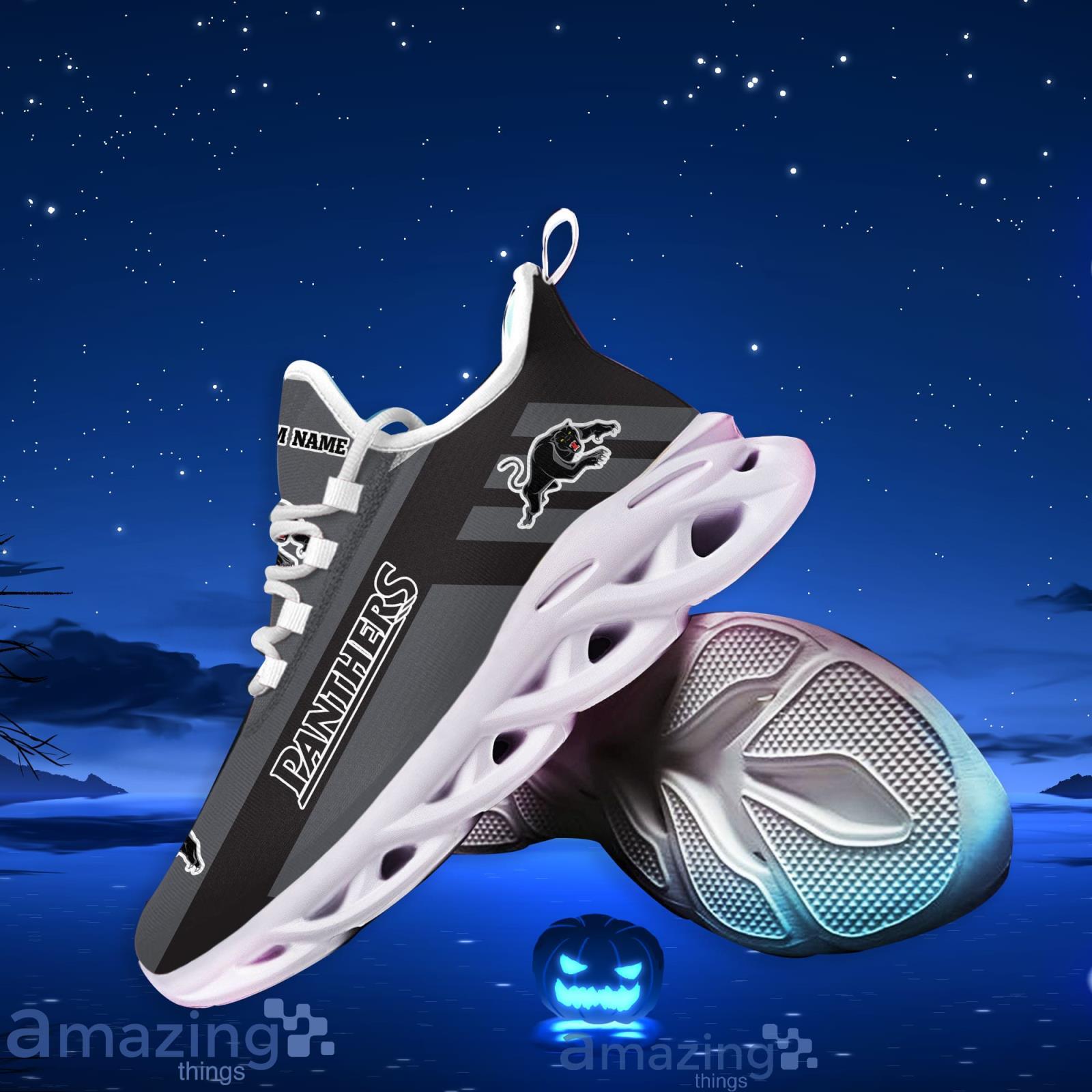 Custom Name Penrith Panthers Running Sneakers NRL Max Soul Shoes image Custom Name Penrith Panthers Running Sneakers NRL Max Soul Shoes Product Photo 2