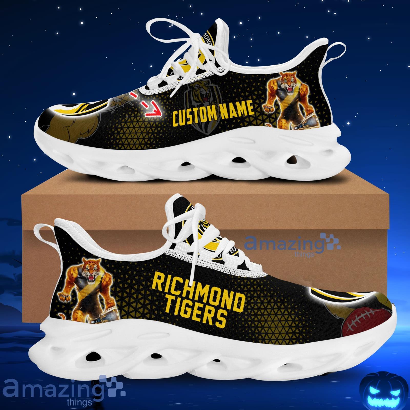 Custom Name Richmond Football Club Running Sneakers Men And Women Mascot Max Soul Shoes Afl Sport Team Product Photo 1