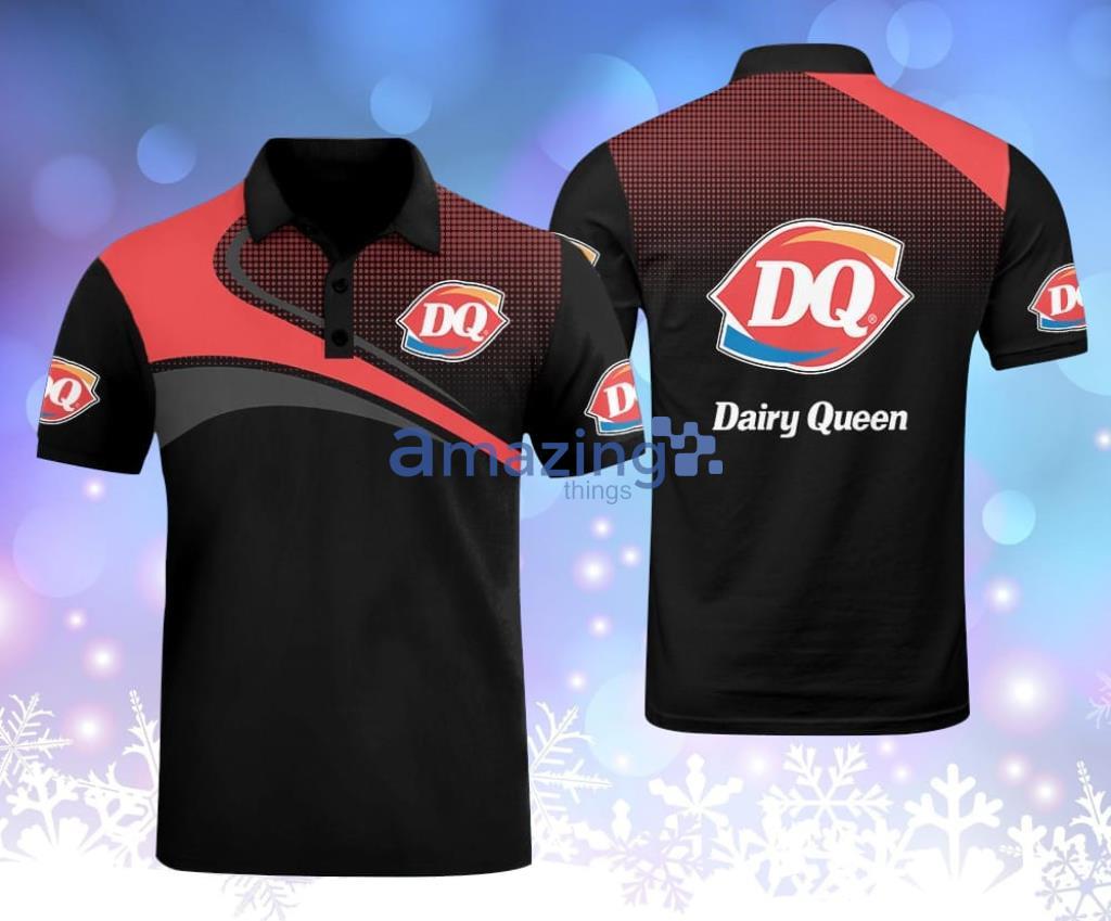 Dairy Queen Logo Black Polo Shirt Gift For Fans Product Photo 1