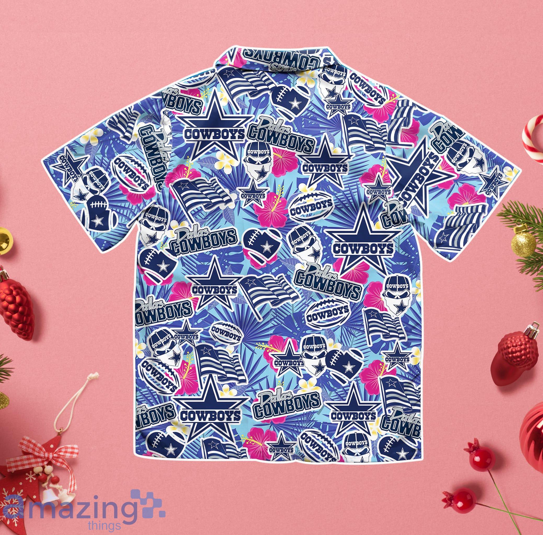 Dallas Cowboys Tropical Aloha Hawaiian Shirt Gift For Summer Vacation image Dallas Cowboys Tropical Aloha Hawaiian Shirt Gift For Summer Vacation Product Photo 3