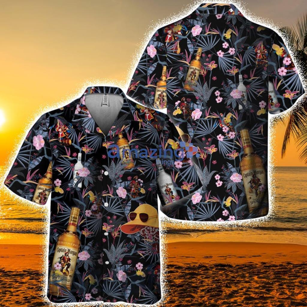 Dark Tropical Captain Morgan Hawaiian Shirt For Men And Women Product Photo 1