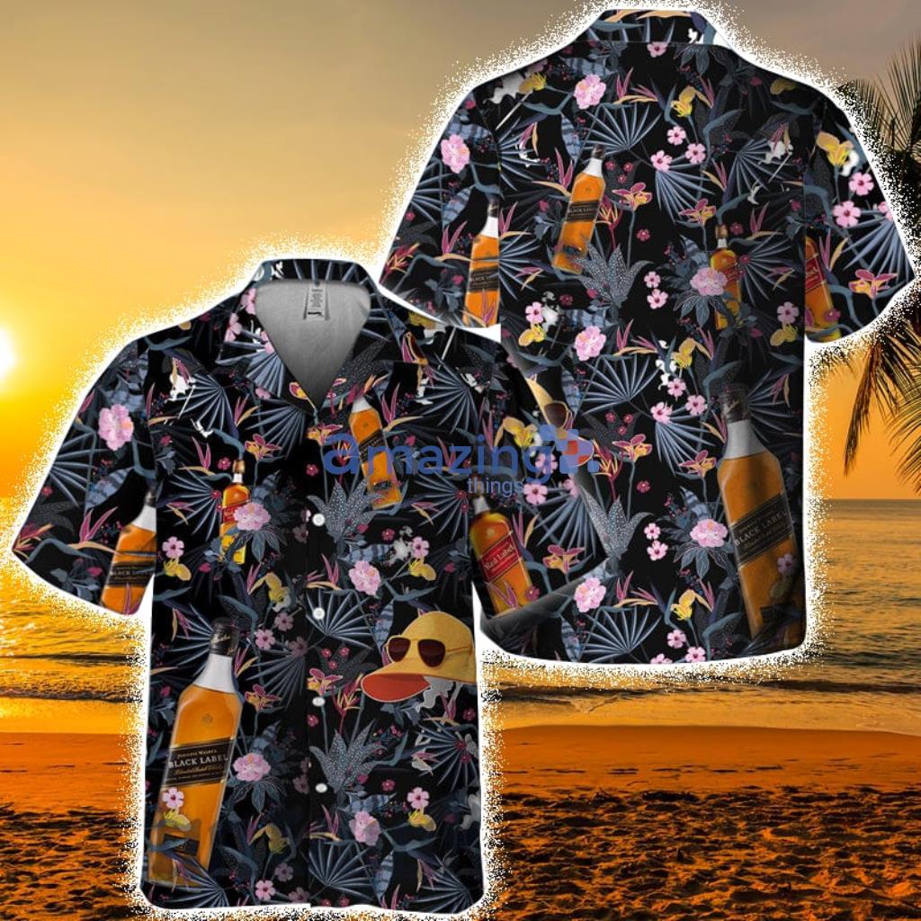 Dark Tropical Johnnie Walker Hawaiian Shirt For Men And Women Product Photo 1