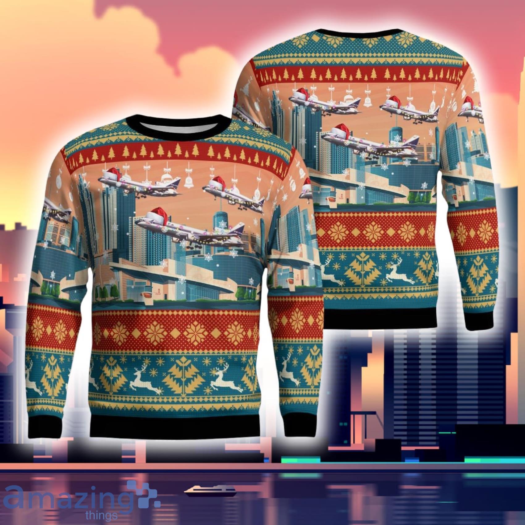 Delta Air Lines Lockheed L 1011 500 Tristar 3D Ugly Sweater Product Photo 1