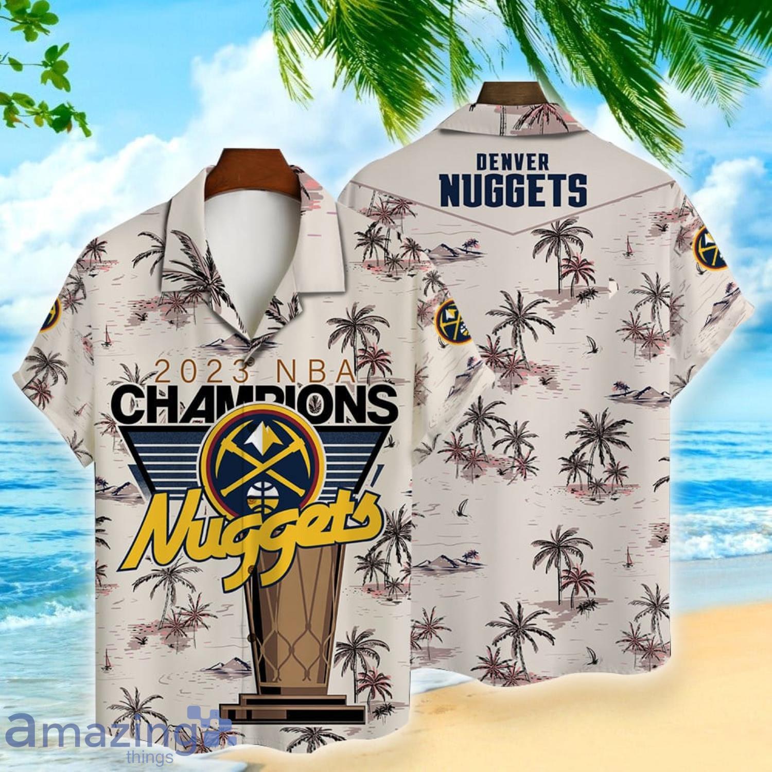 Denver Nuggets National Basketball Association 2023 Champion Short Sleeve 3D Hawaiian Shirt Summer Gift Product Photo 1