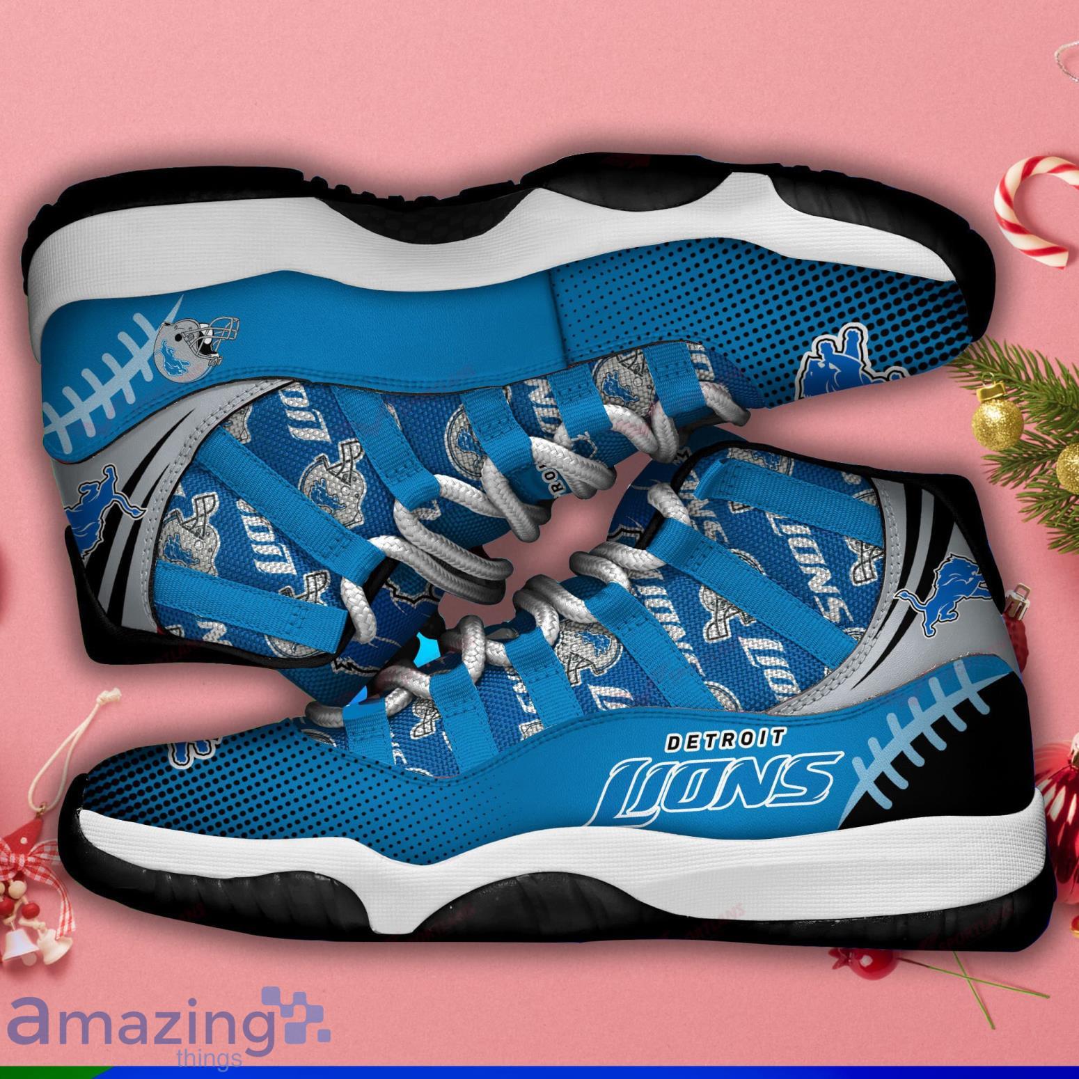 Detroit Lions Custom Name Air Jordan 11 Sneaker Shoes For Sport Fans -  Banantees