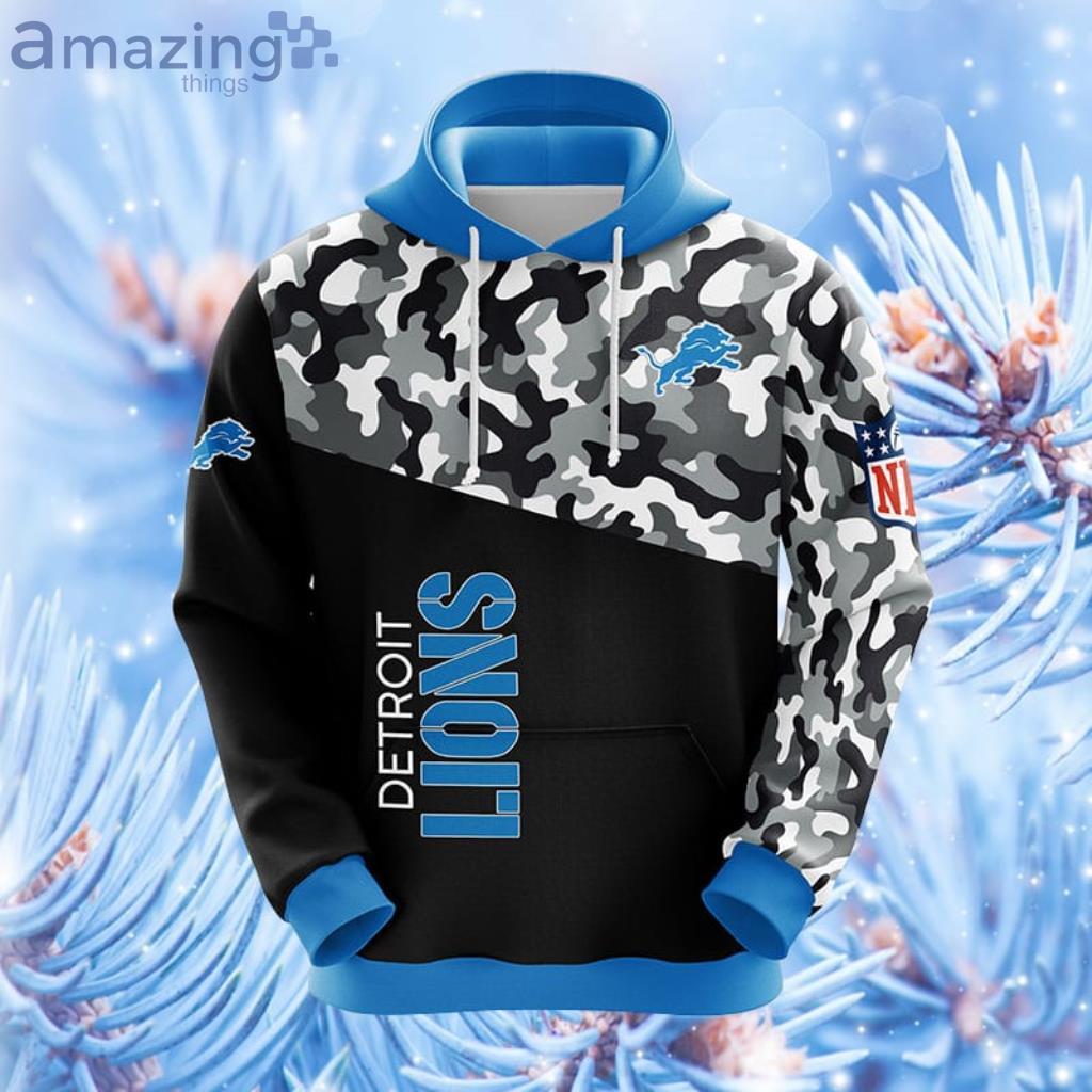 Detroit Lions NFL Blue Hoodie, Zip Hoodie 3D All Over Print For Fans