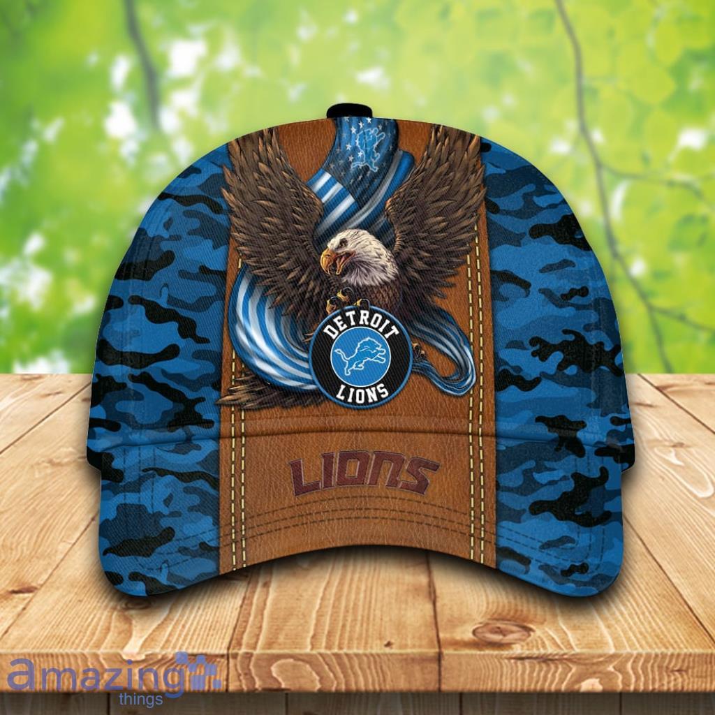 Detroit Lions-Personalized NFL Camo Cap 3D Gift For Fans Product Photo 1 Detroit Lions-Personalized NFL Camo Cap 3D Gift For Fans Product Photo 1