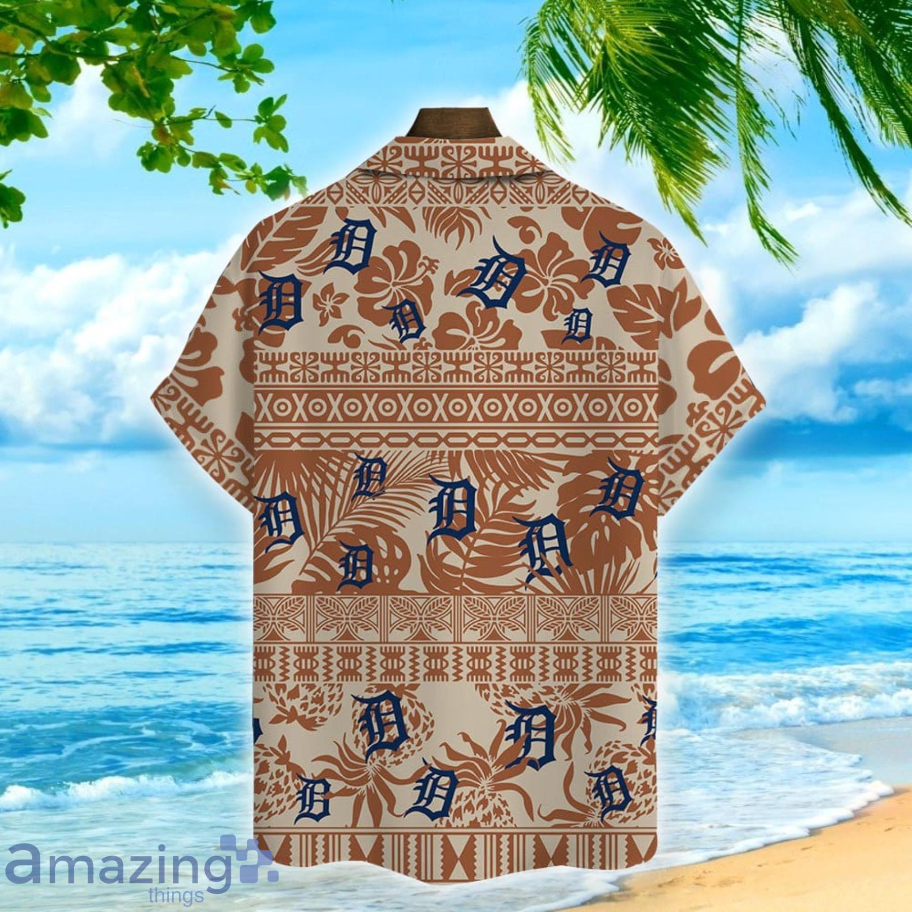 MLB Detroit Tigers Baseball Team 2 Hawaiian Shirt And Shorts