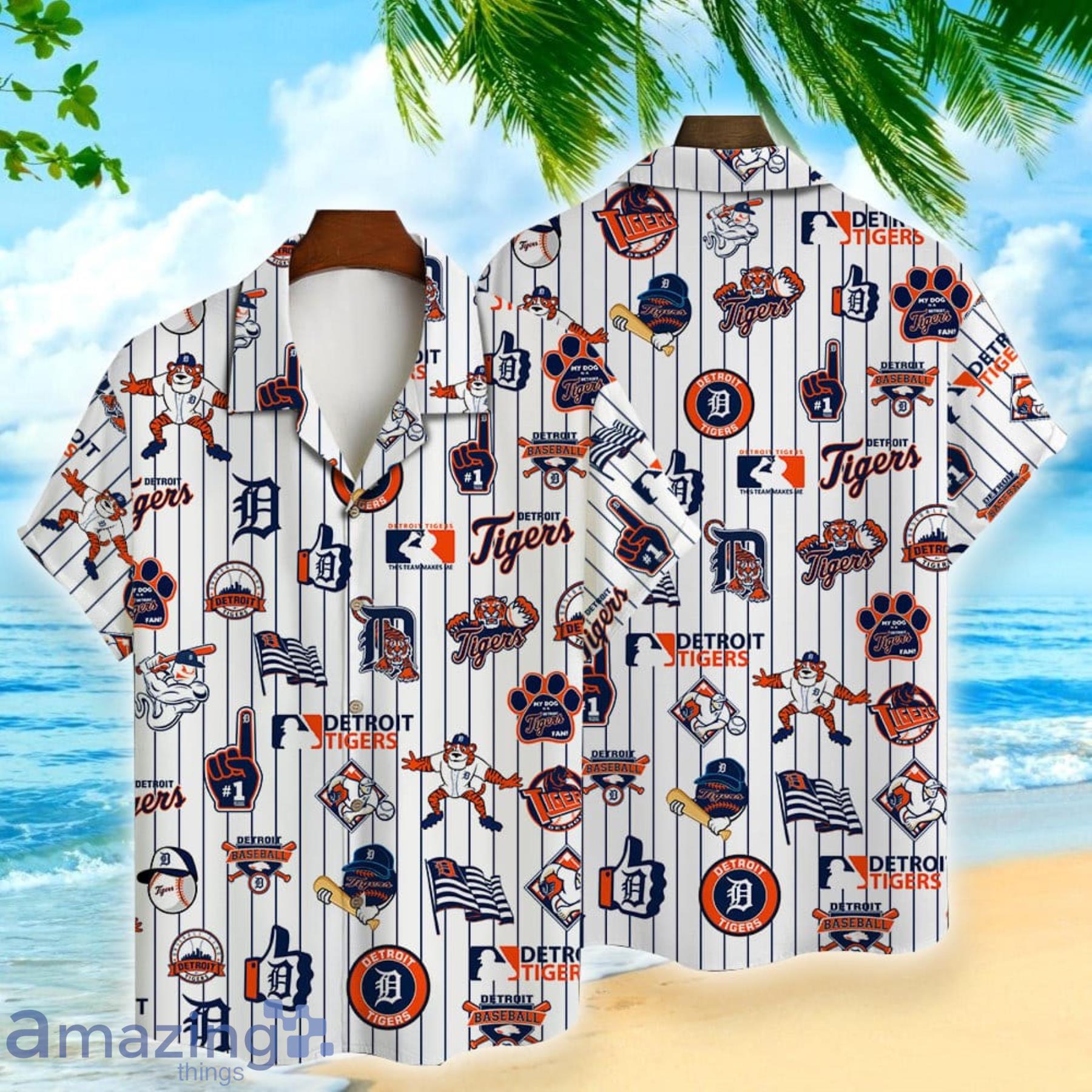 Personalized Detroit Tigers Baseball Full Printing Hawaiian Shirt