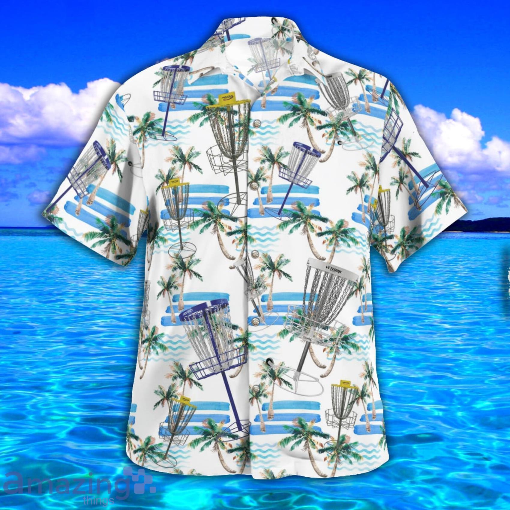 Disc Golf AOP Aloha Tropical Style Hawaiian Shirt And Beach Short image Disc Golf AOP Aloha Tropical Style Hawaiian Shirt And Beach Short Product Photo 2