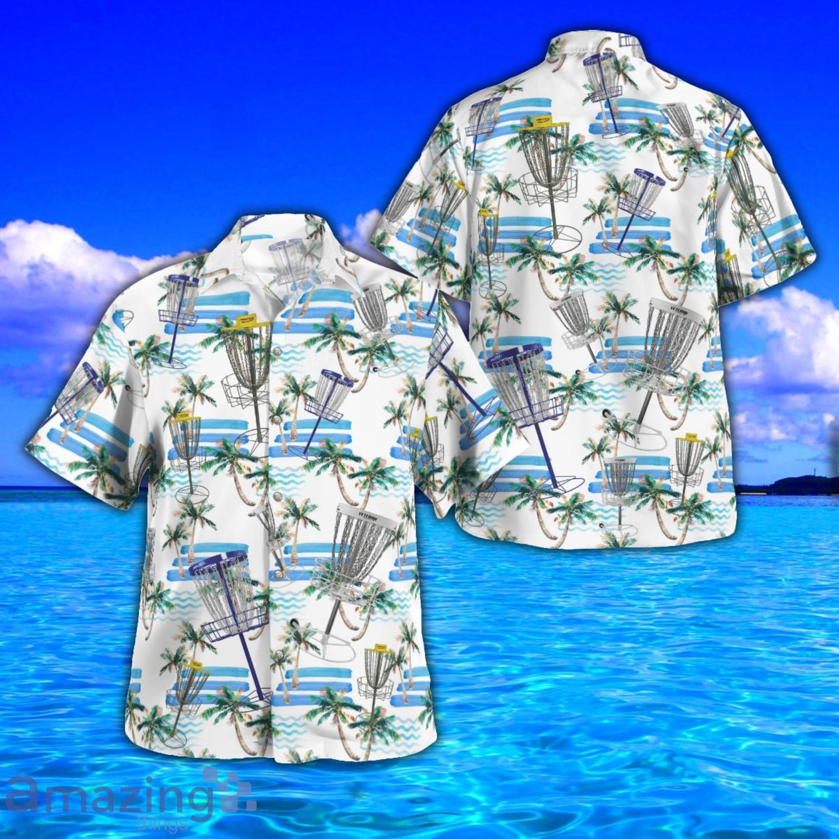 Disc Golf AOP Aloha Tropical Style Hawaiian Shirt And Beach Short Product Photo 1