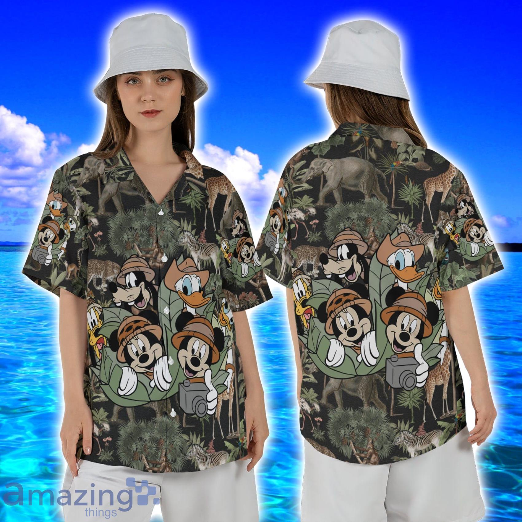 Disney Animal Kingdom Mickey Safari Hawaii Hawaiian Shirt Product Photo 1
