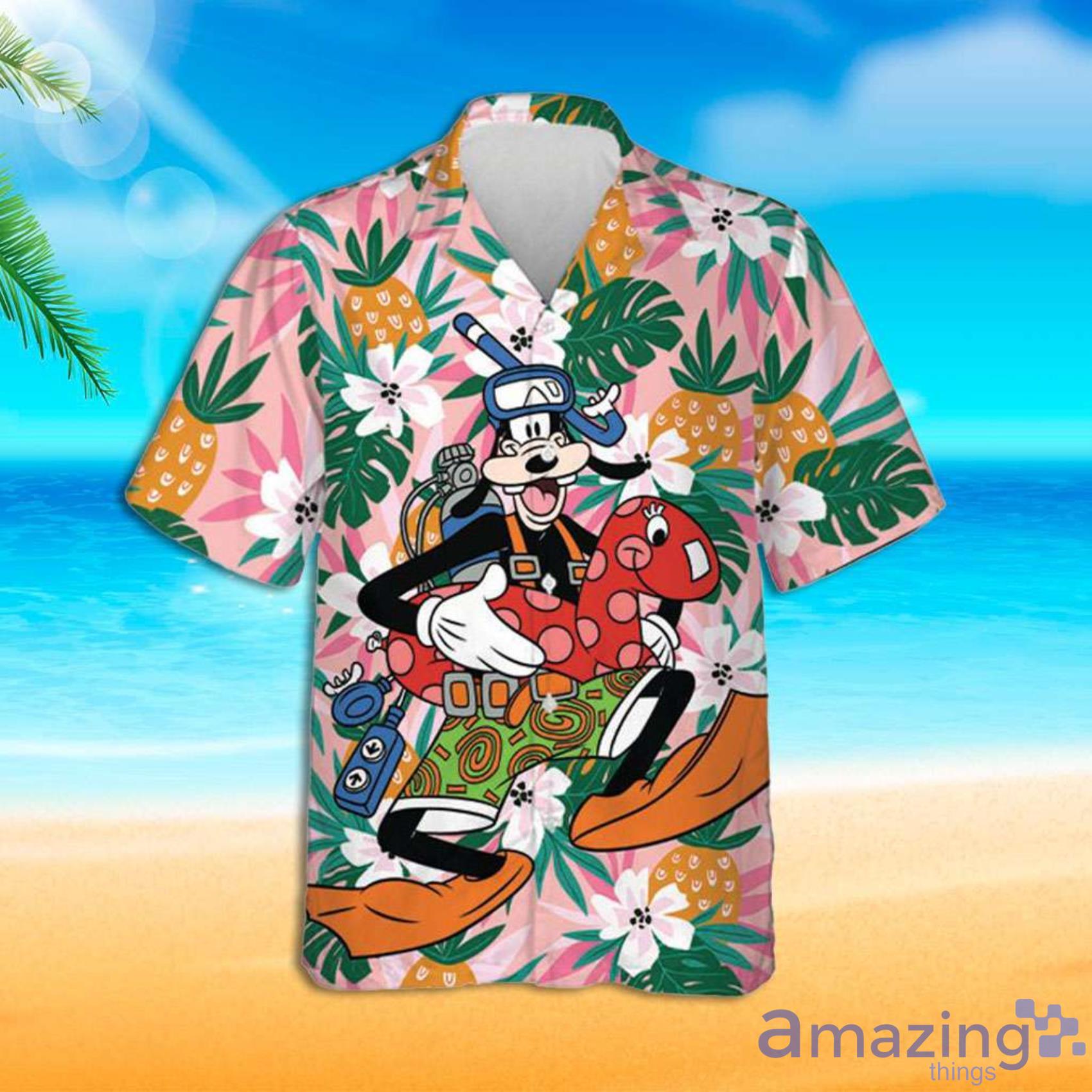 Disney Goofy Dog The Diver Men And Women Hawaiian Shirt Summer Gift Product Photo 1
