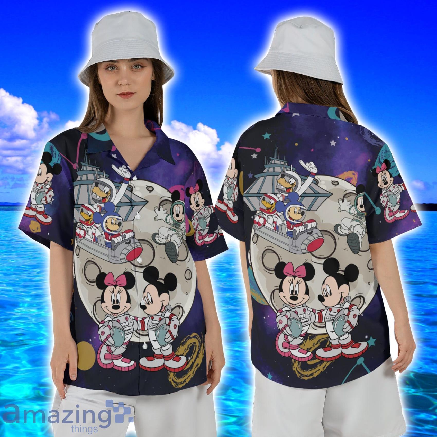 Disney Mickey and Friends Space Mountain Disneyland Astronaut Hawaii Hawaiian Shirt Product Photo 1 Disney Mickey and Friends Space Mountain Disneyland Astronaut Hawaii Hawaiian Shirt Product Photo 1