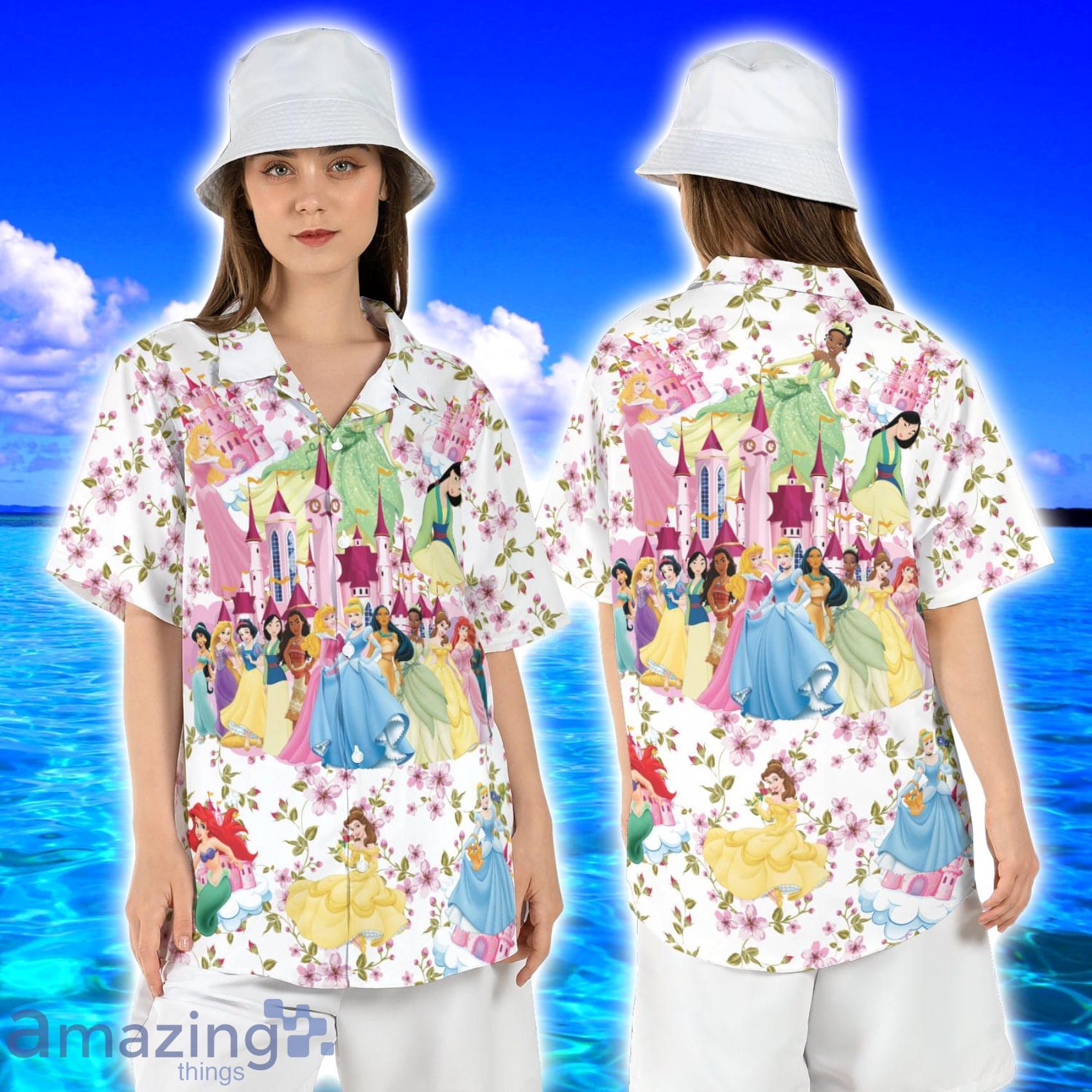 Disneyland Magic Kingdom Castle Princess Hawaiian Shirt Product Photo 1