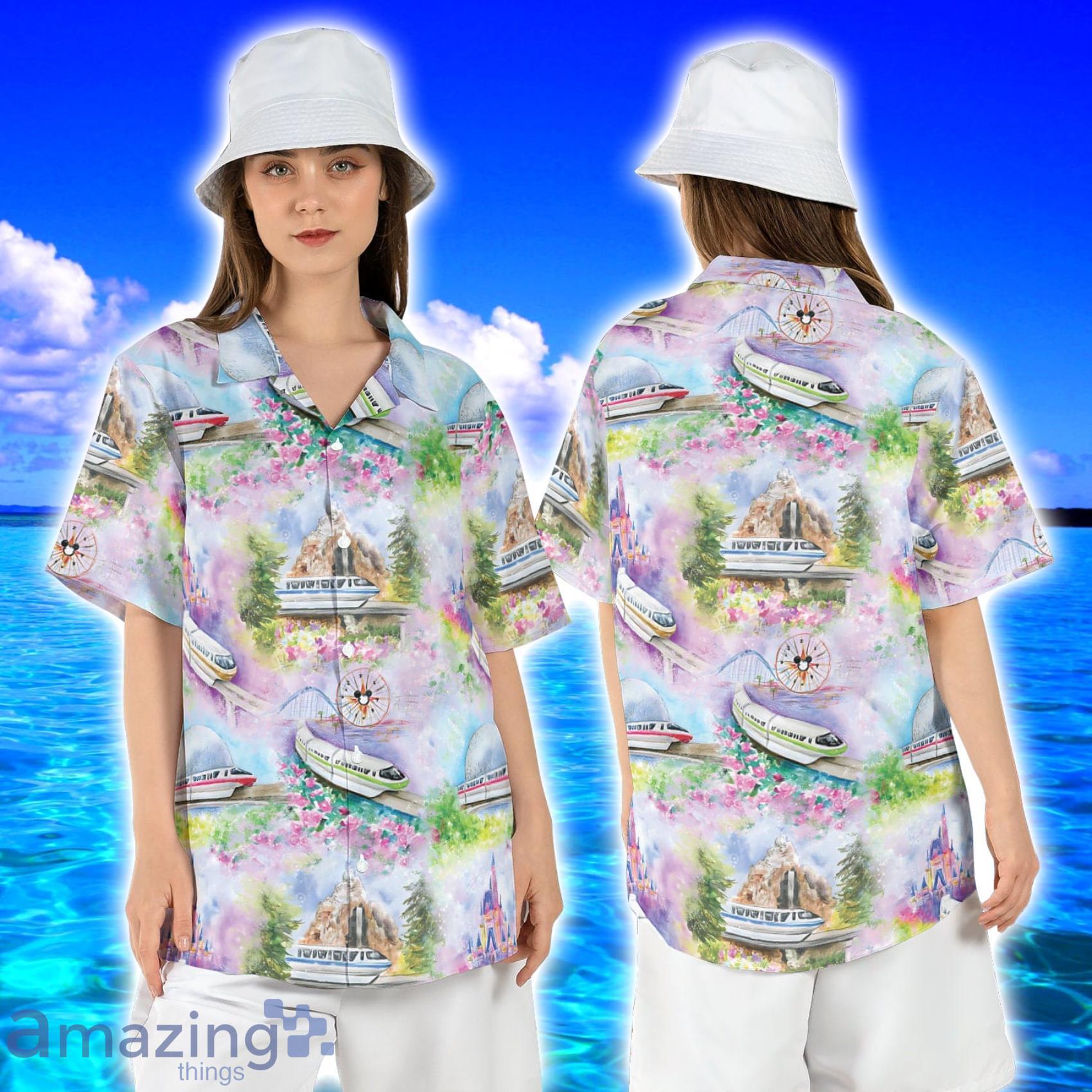 Disneyland Monorail Disneyworld Theme Park Hawaiian Shirt Product Photo 1 Disneyland Monorail Disneyworld Theme Park Hawaiian Shirt Product Photo 1