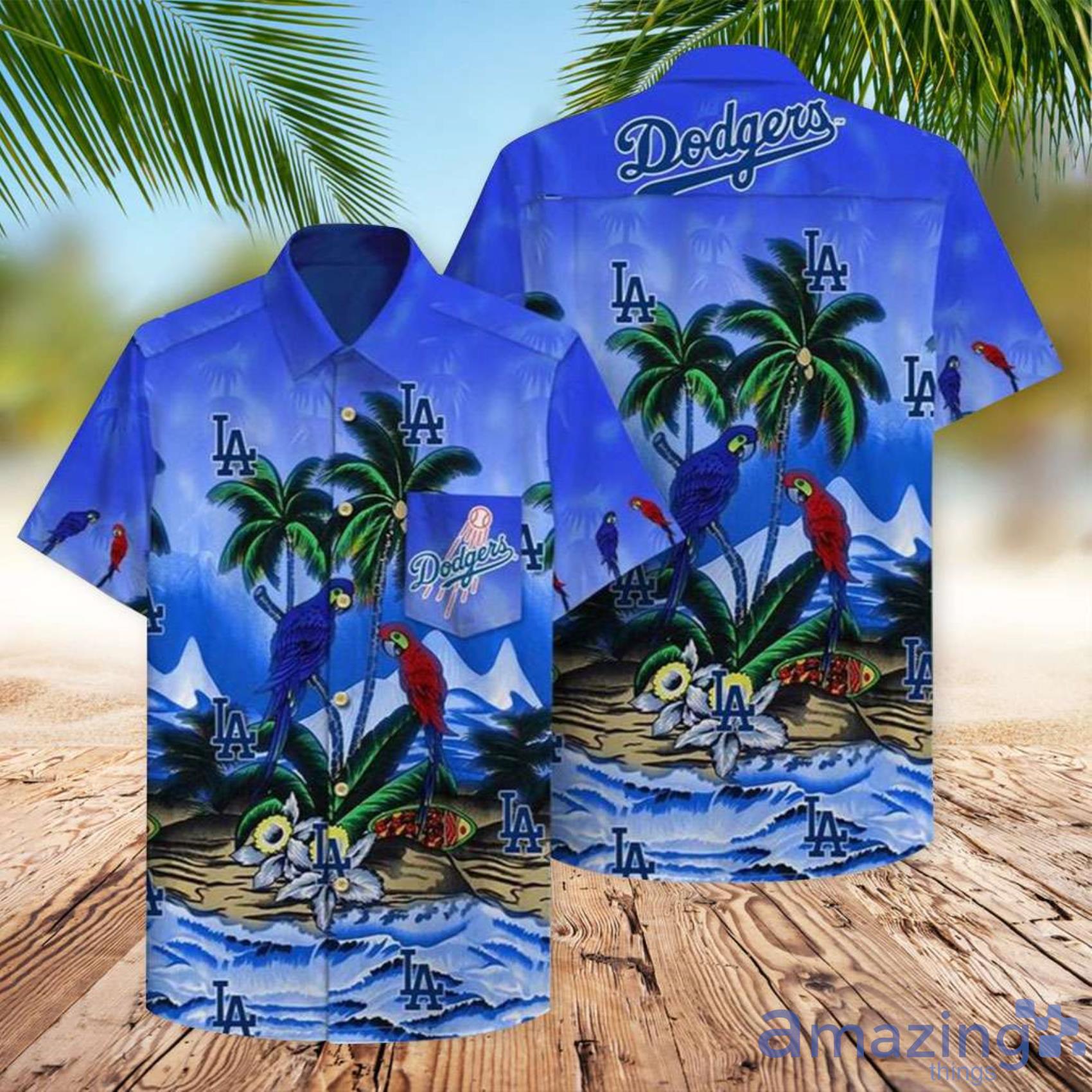 Dodgers Parrot Beach La Dodgers Men And Women Hawaiian Shirt Summer Gift