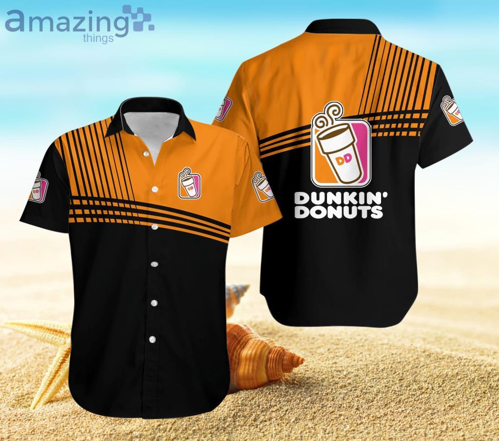 Dunkin’ Donuts Black Hawaiian Shirt For Men And Women Product Photo 1