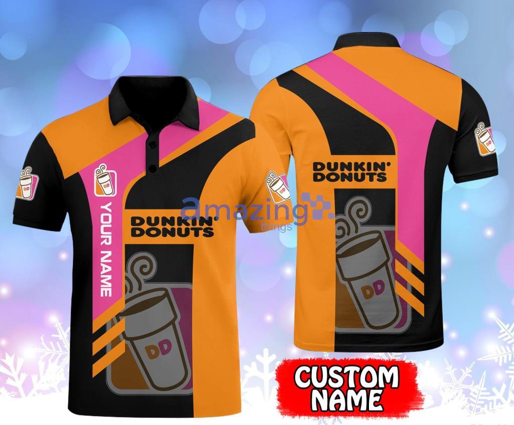 Dunkin’ Donuts Custom Name Polo Shirt Gift For Fans Product Photo 1