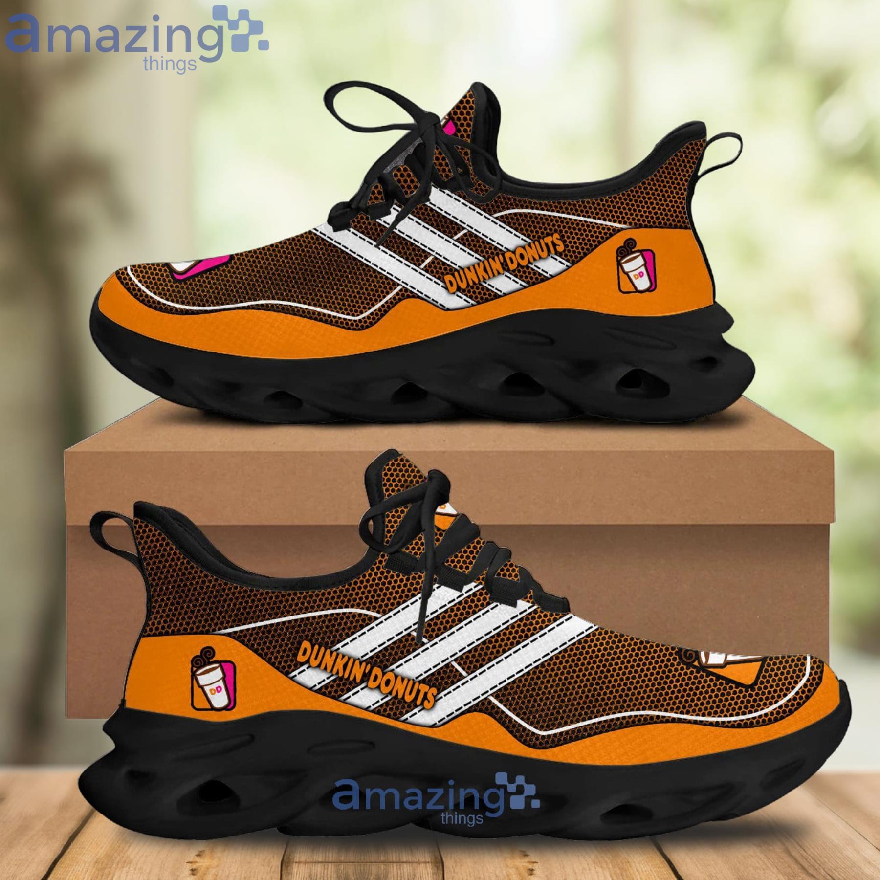 Dunkin’ Donuts Max Soul Shoes White Striped Running Shoes Product Photo 1