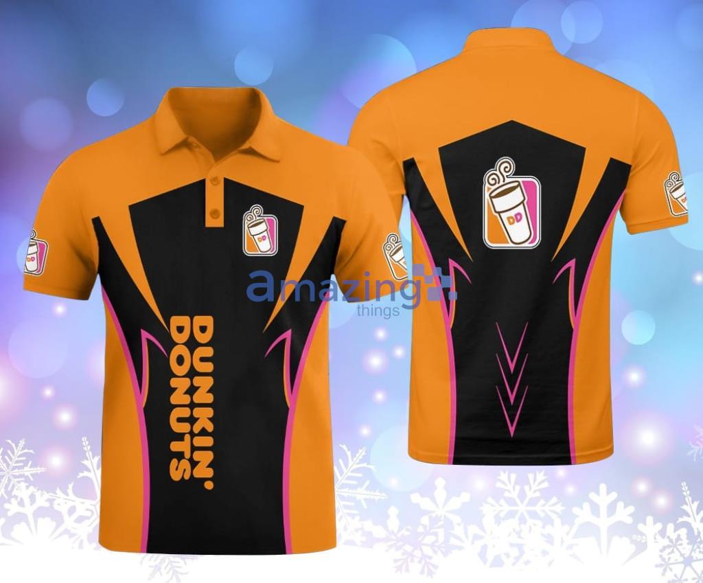 Dunkin’ Donuts Orange Polo Shirt Gift For Fans Product Photo 1