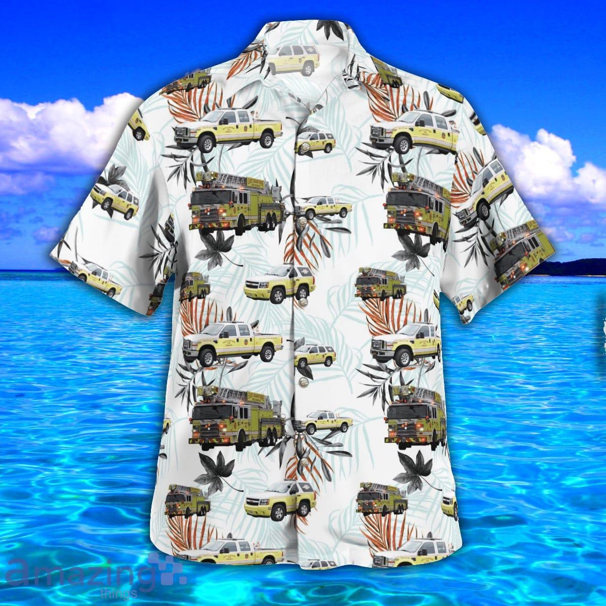 East Brandywine Fire Company AOP Aloha Hawaiian Shirt And Beach Short image East Brandywine Fire Company AOP Aloha Hawaiian Shirt And Beach Short Product Photo 3