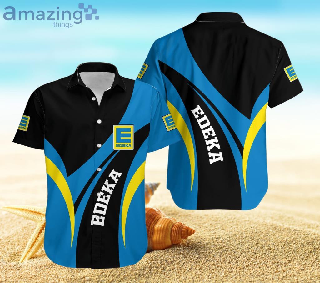 Edeka Blue - Black Hawaiian Shirt For Men And Women Product Photo 1