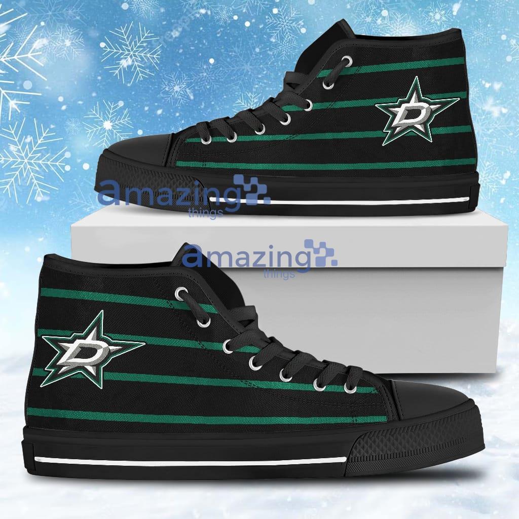 Edge Straight Perfect Circle Dallas Stars High Top Shoes - Edge Straight Perfect Circle Dallas Stars High Top Shoes