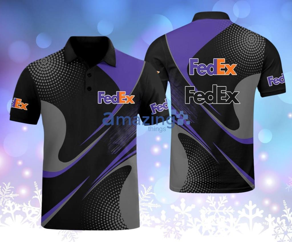 Fedex Logo Black Polo Shirt Gift For Fans Product Photo 1